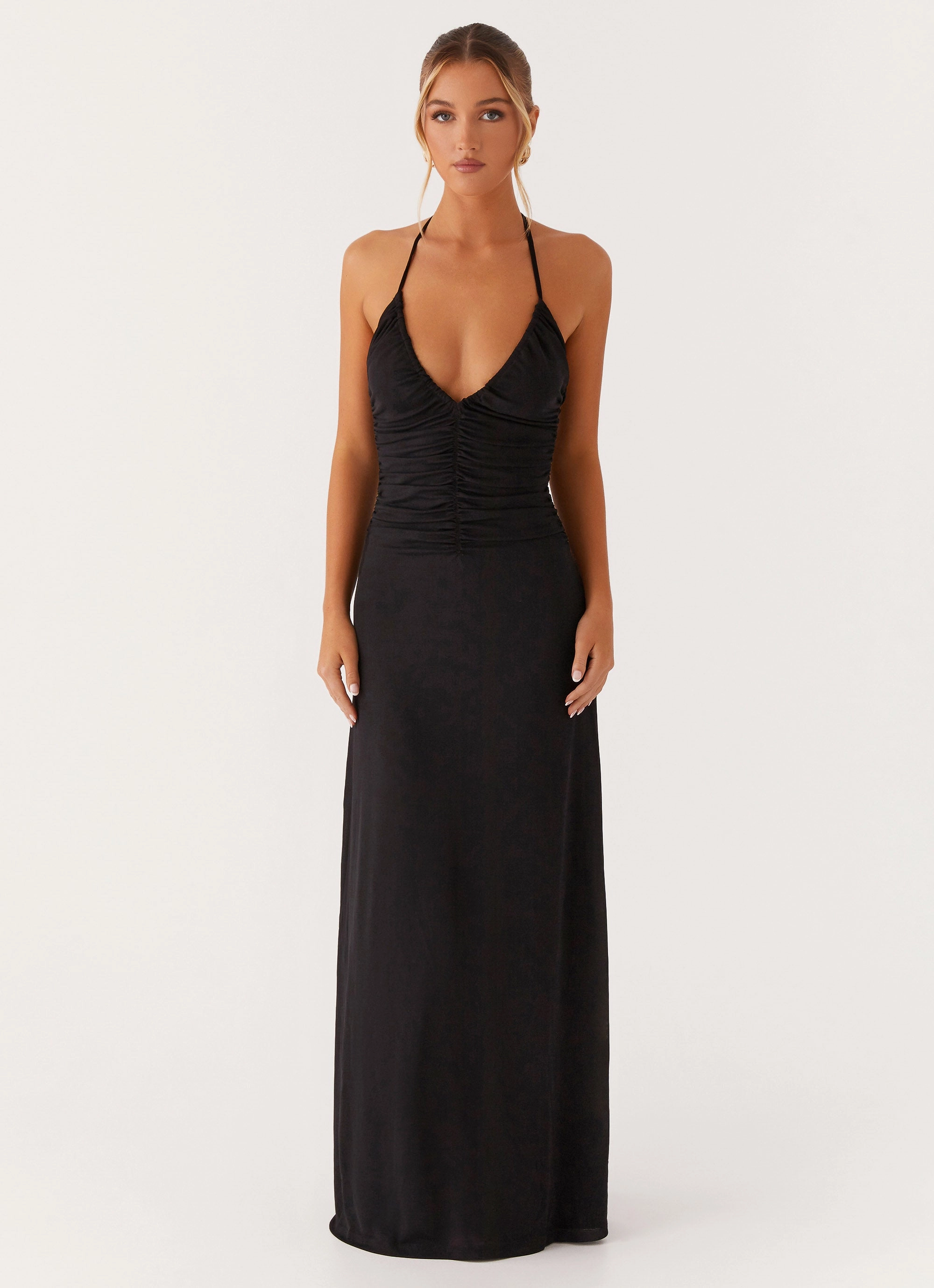 Kansas Maxi Dress - Black Fall Layer Soft Curve
