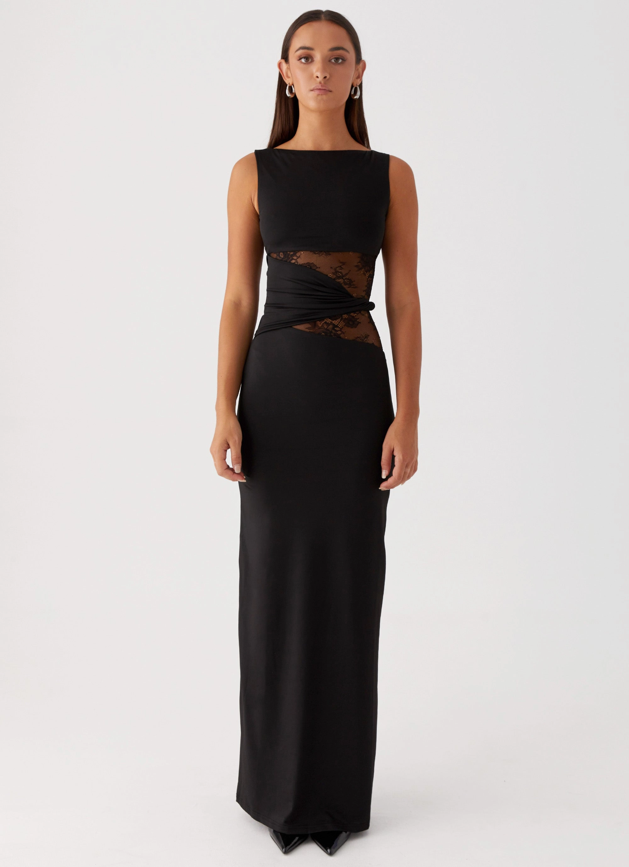 Stylish Touch Autumn Essential Karma Maxi Dress - Black
