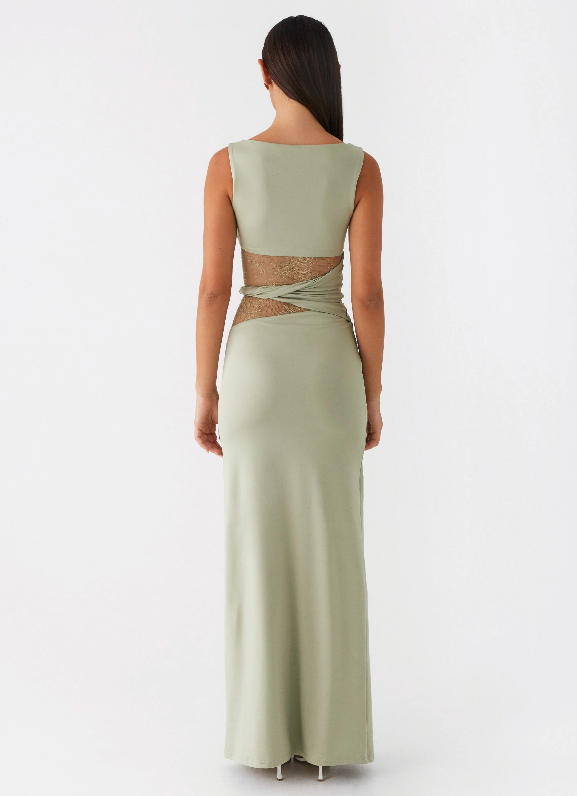 Fashionable Layers Karma Maxi Dress - Sage