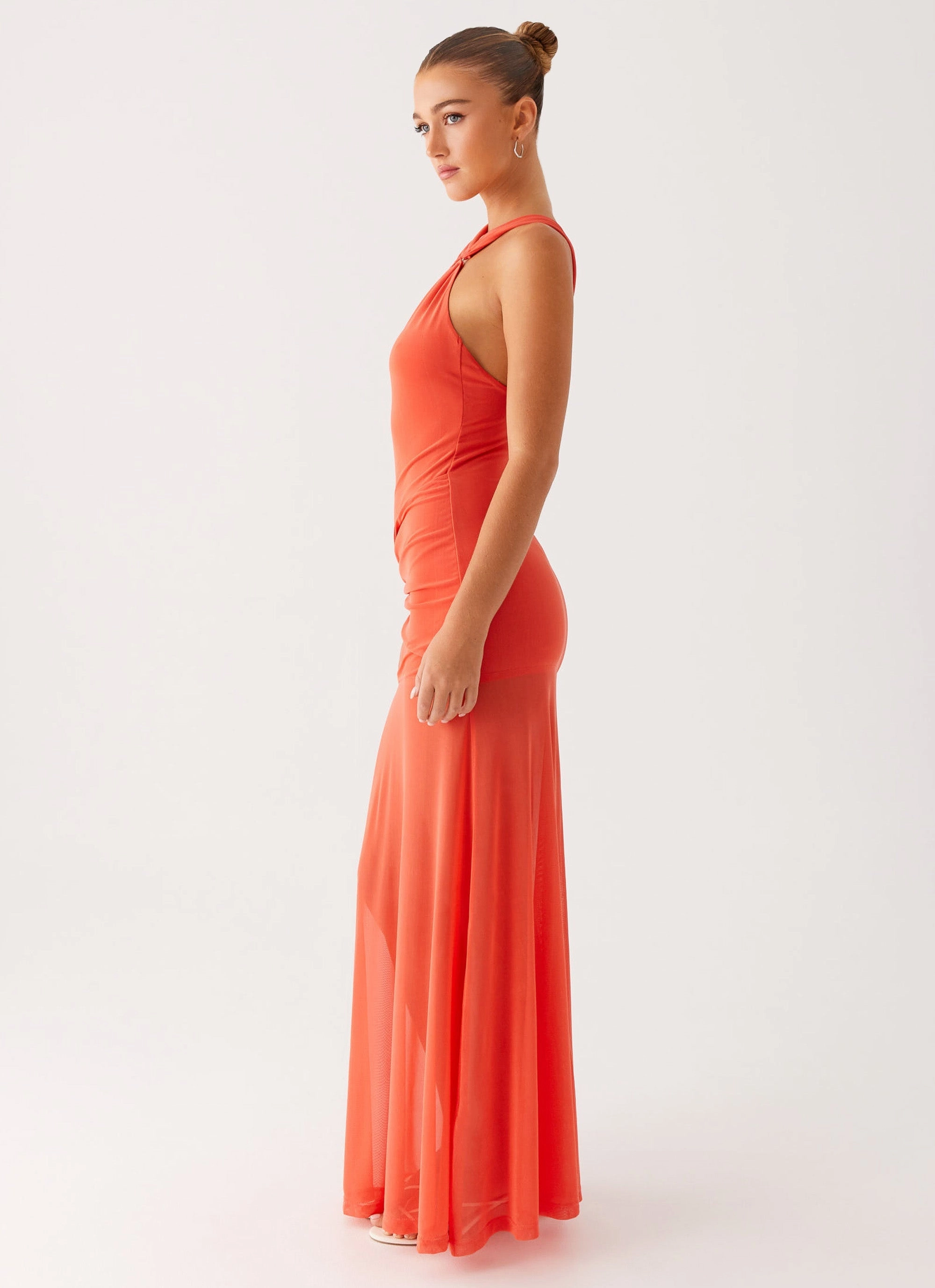 Kavala Maxi Dress - Coral Fresh Mood Calm Drape