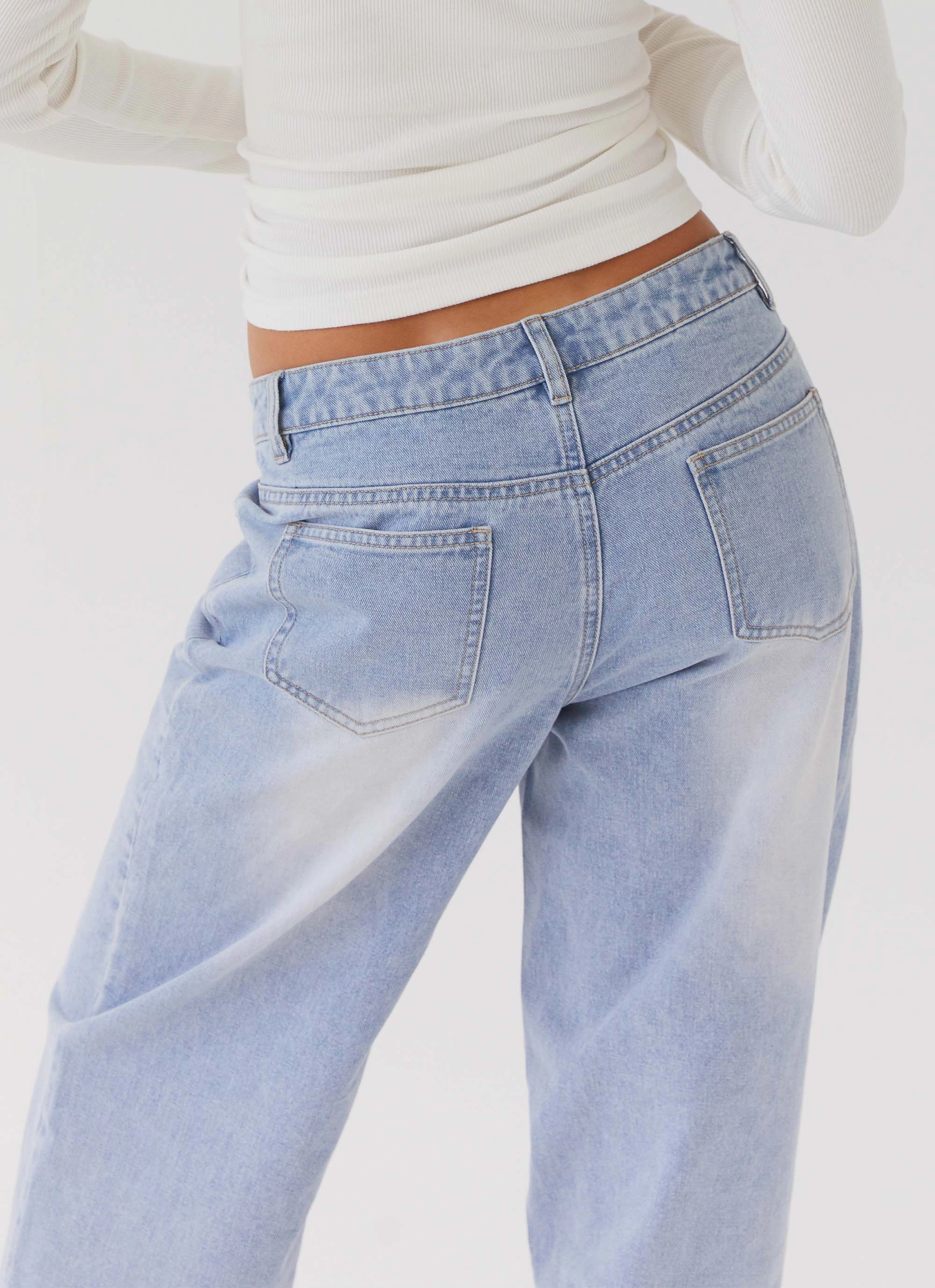 Keanna Low Rise Denim Jeans - Light Blue Timeless Comfort Wear