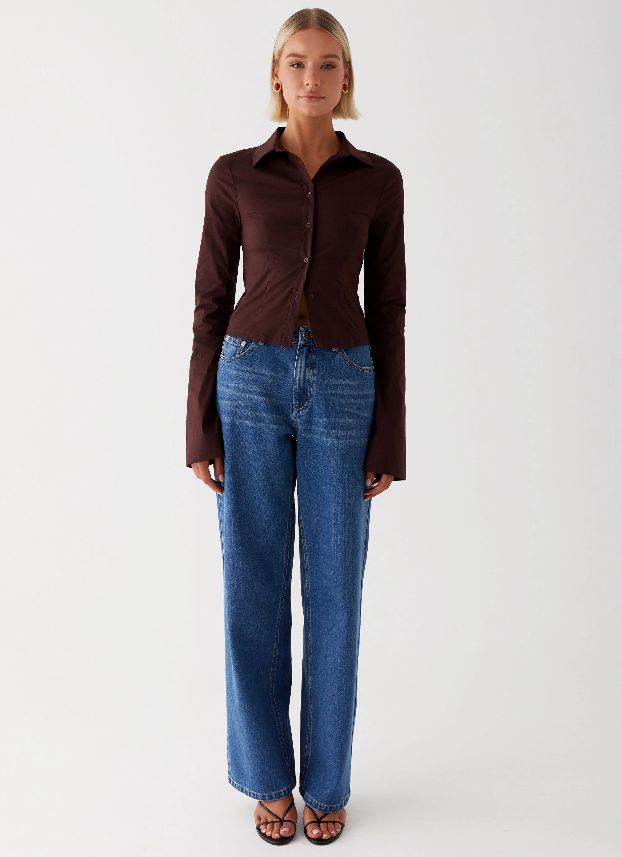 Keanna Low Rise Jeans - Indigo Eco Friendly Lightweight Modern Smooth zipper closure