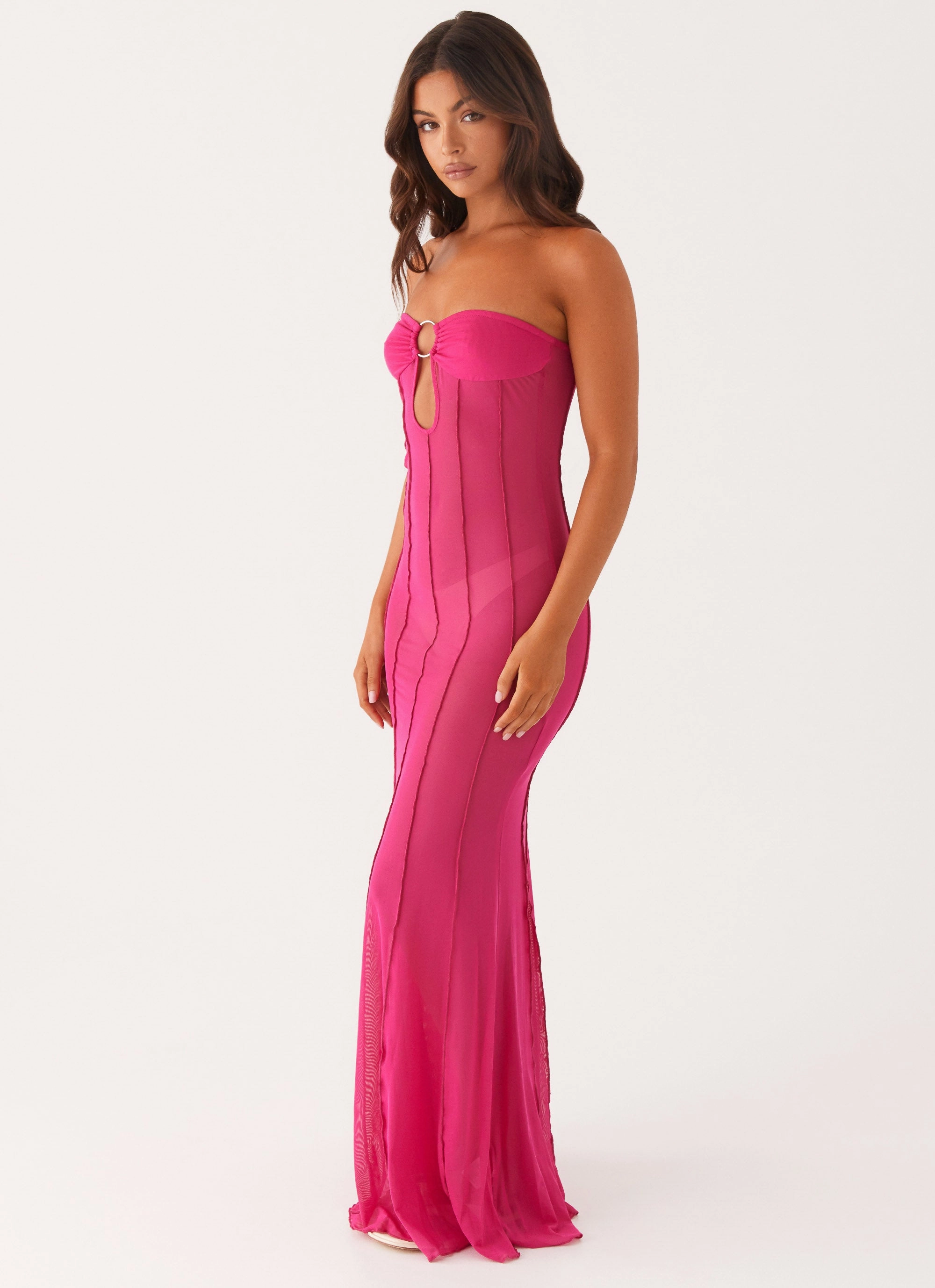 Relaxed fit wear Kennedy Maxi Dress - Fuchsia