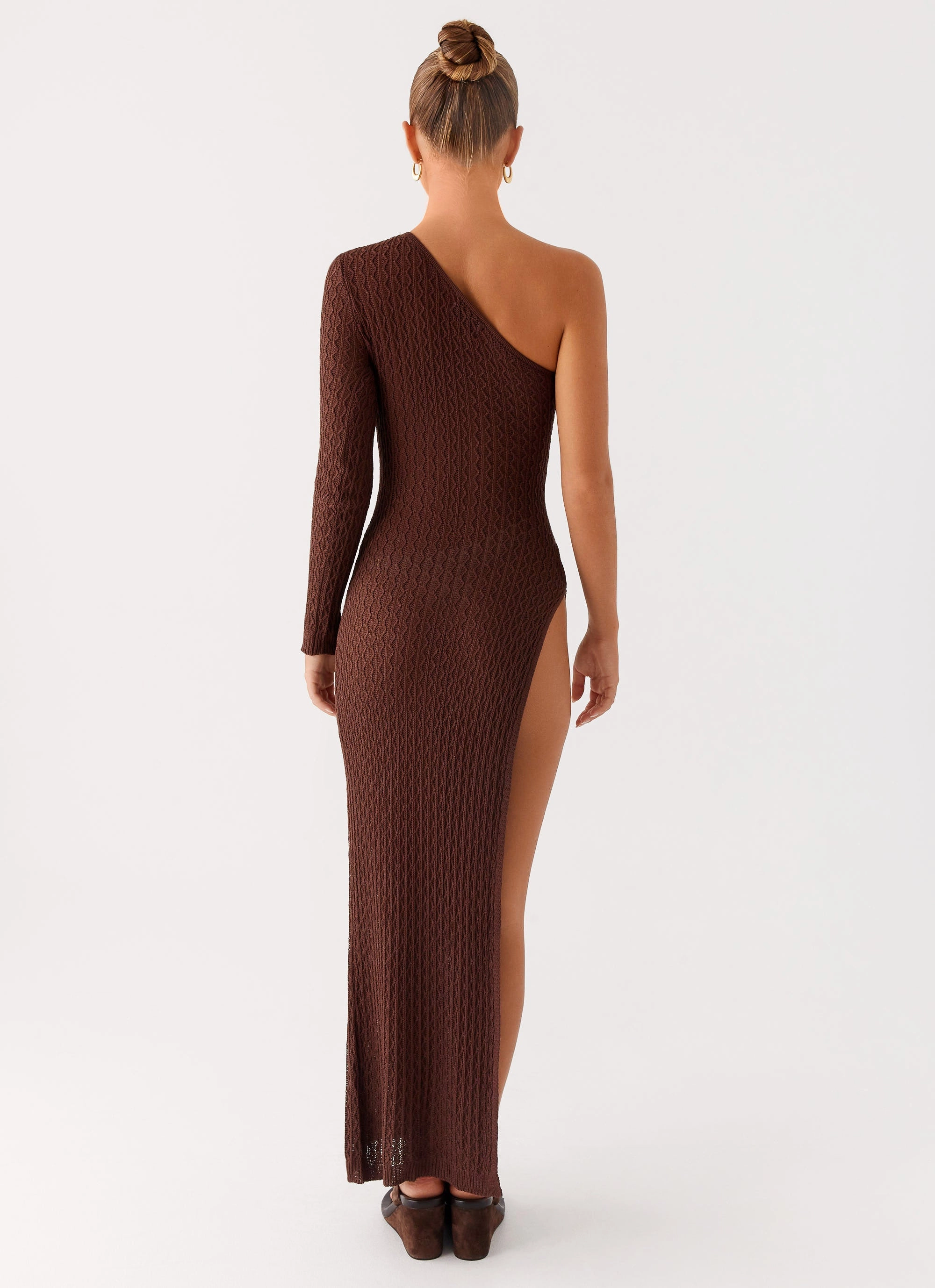 Soft Stretch Kerri Knit Maxi Dress - Dark Chocolate