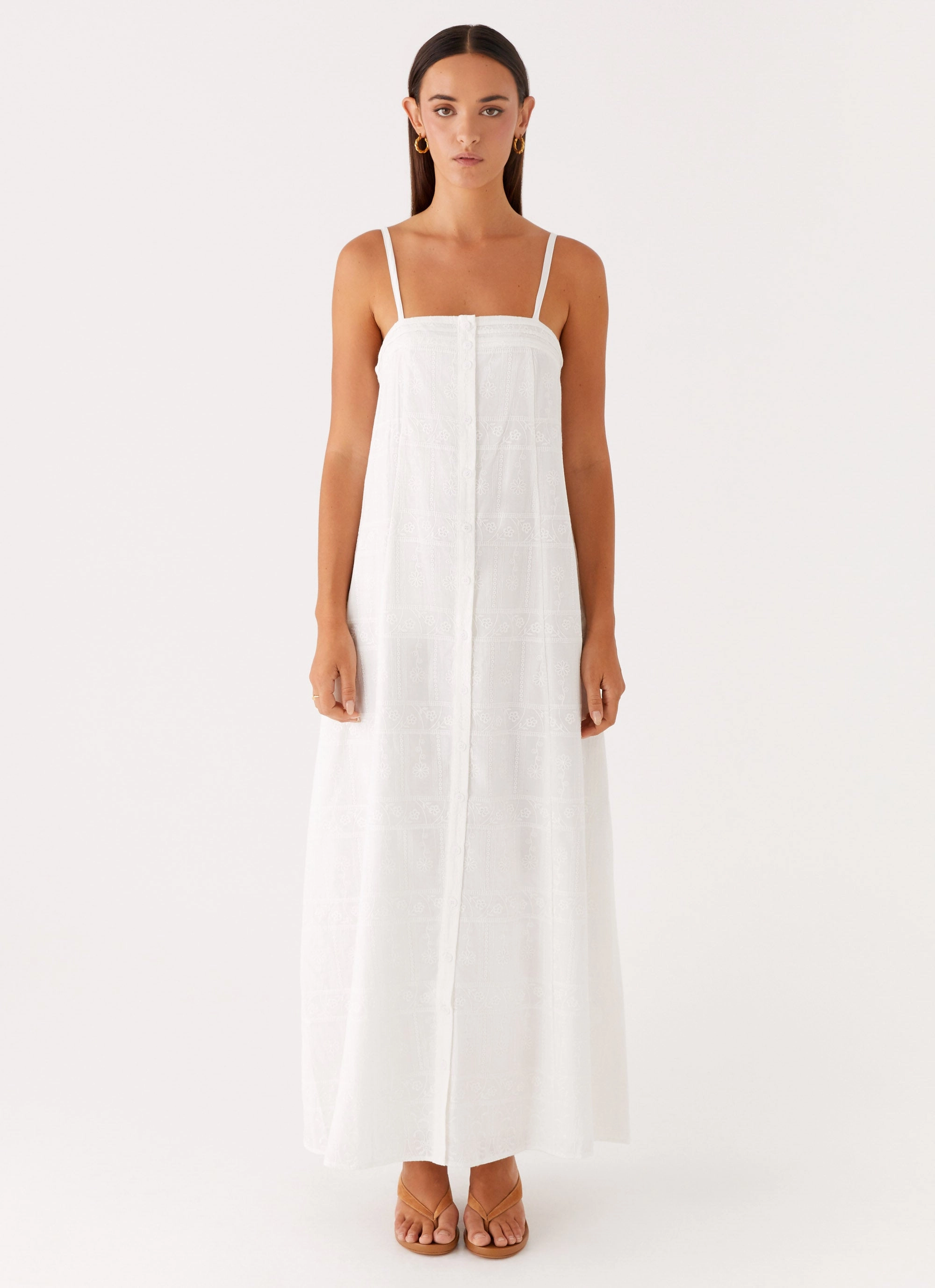 Classic and Chic Cole Maxi Dress - White