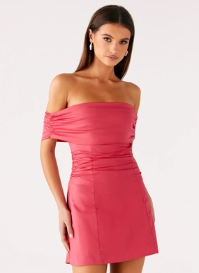 Compressible Kierra Mini Dress - Coral