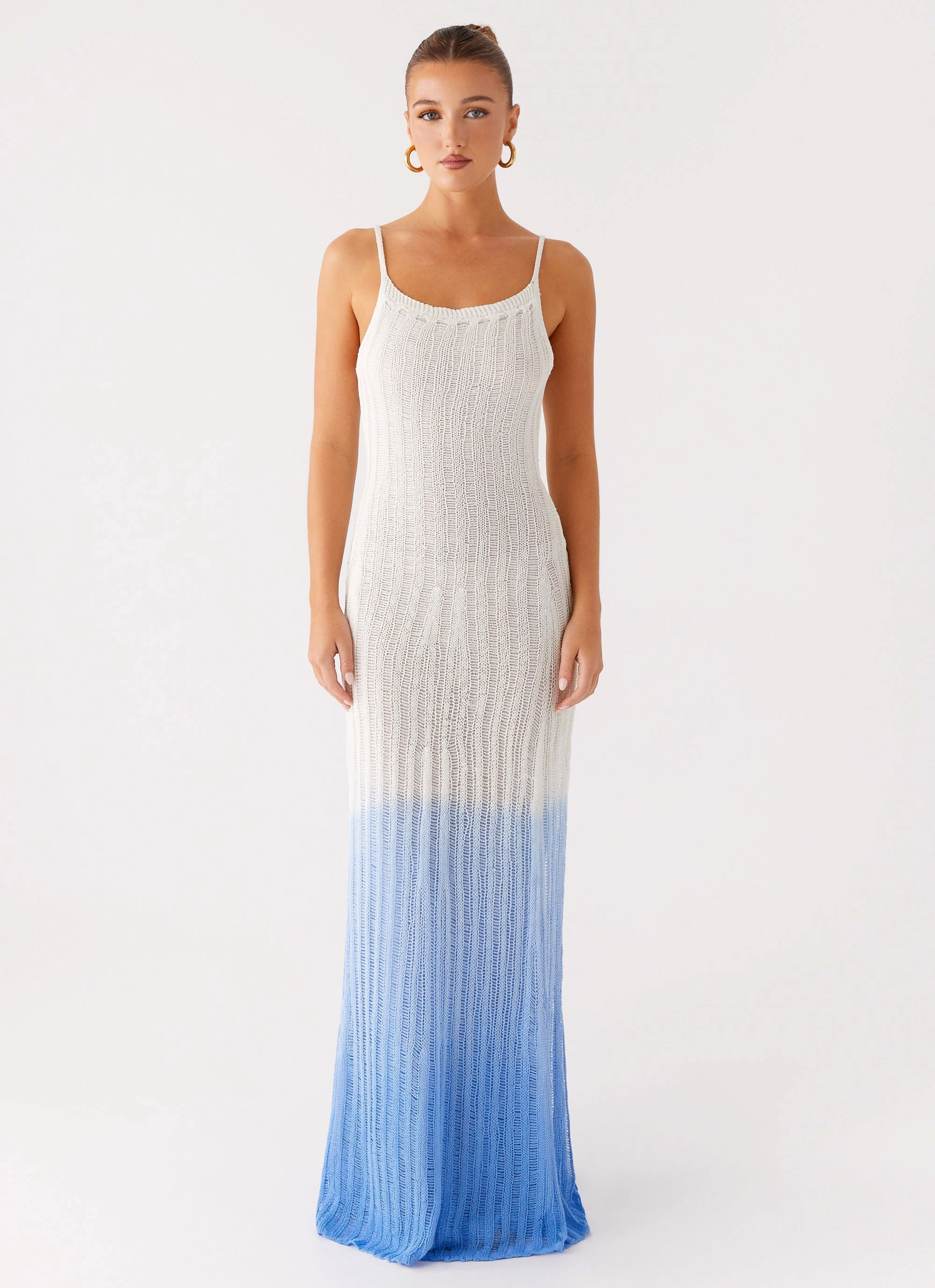 Kiki Maxi Dress - Ombre Blue Relax Mode Relaxed and Elegant