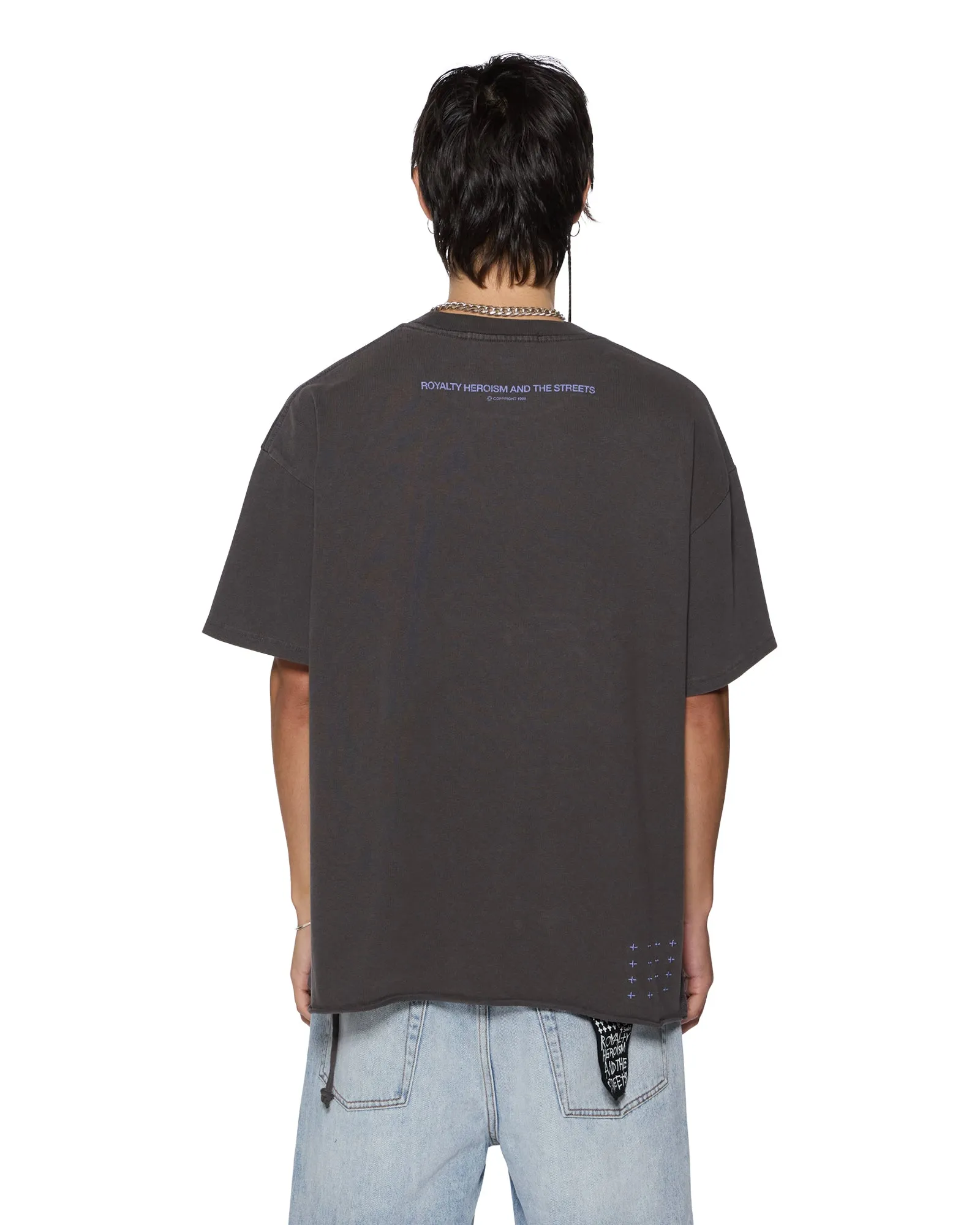 KINGDOM EKCESS SS TEE FADED BLACK Fashionable Fit Recycled Polyester