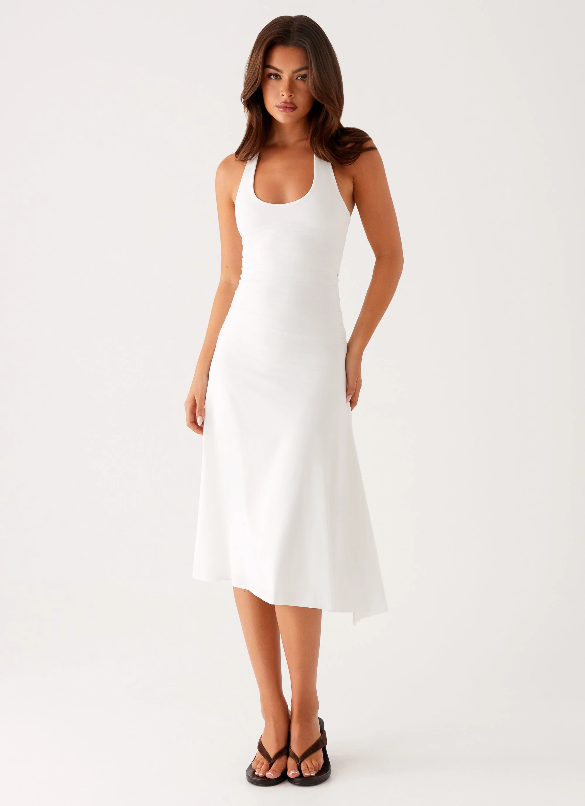 Petal Zone Klyne Midi Dress - Ivory
