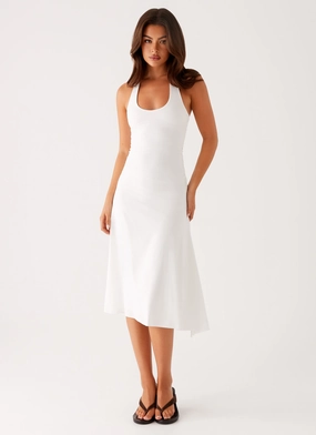 Petal Zone Klyne Midi Dress - Ivory