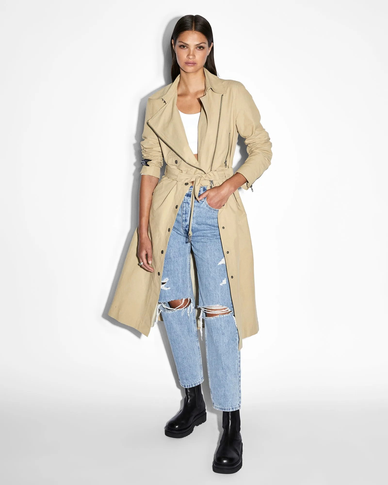 Receipt INCOGNITO BIKER/TRENCH KHAKI