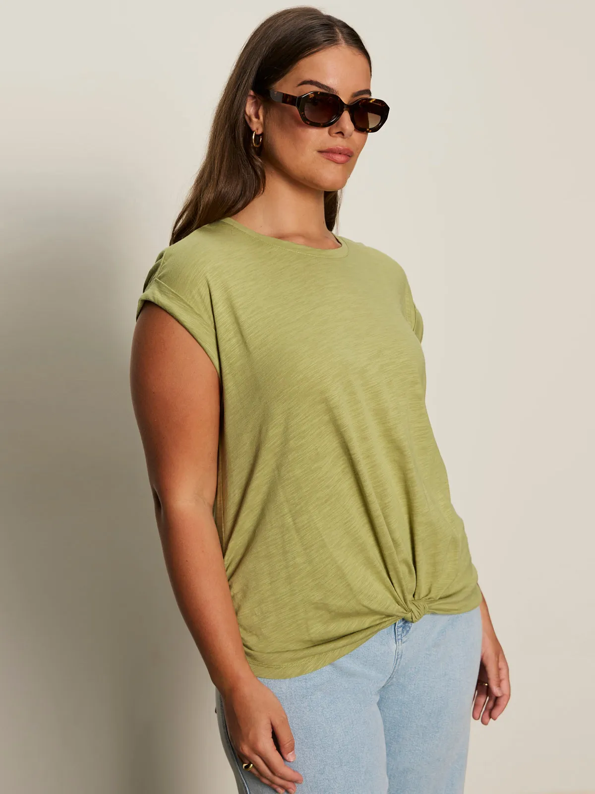 Comfortable Cotton Temperature Regulating Textile Knotted Muscle Tee Bamboo Extended Sizing