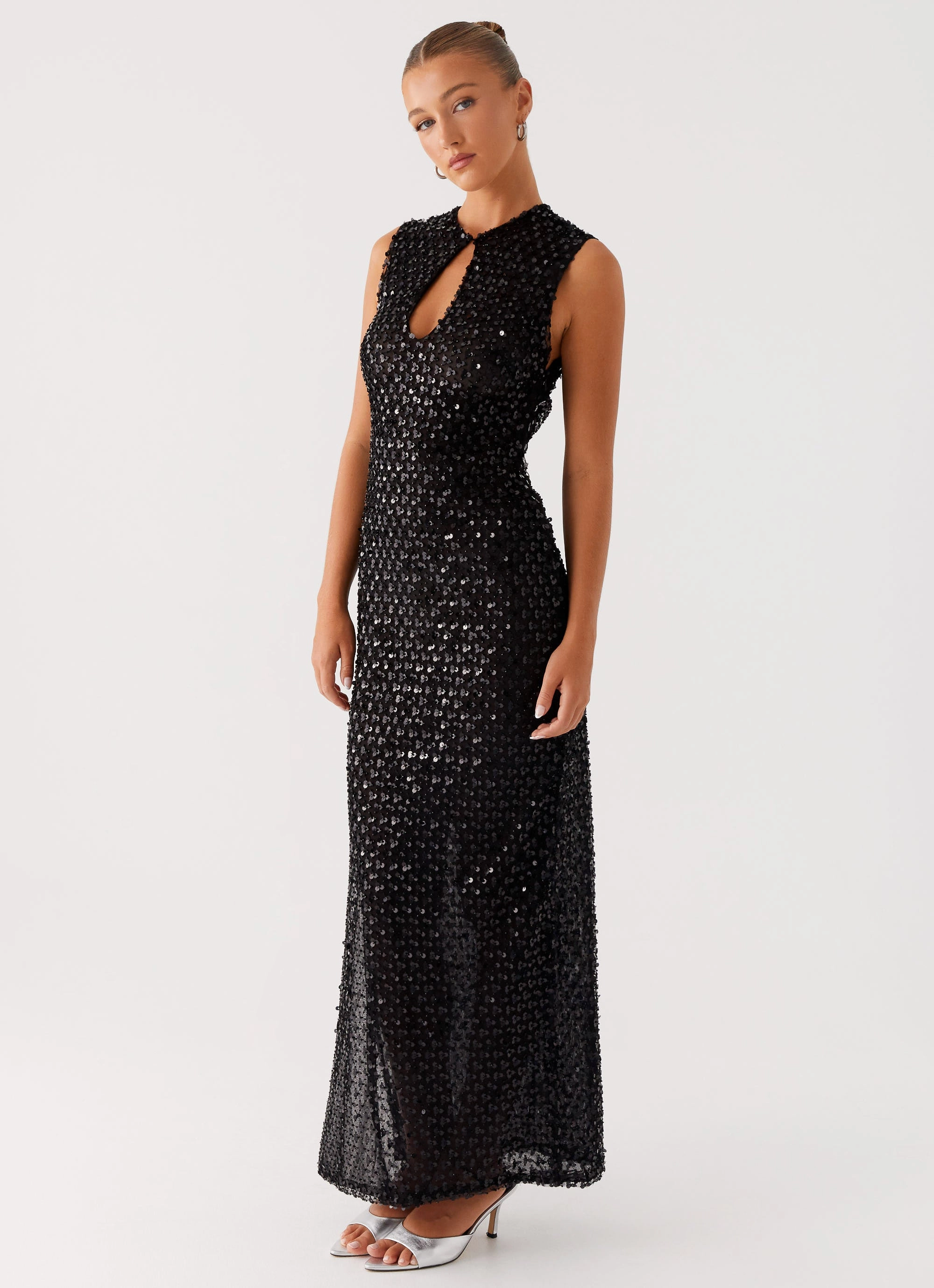 Balanced Texture Kore Sequin Maxi Dress - Black