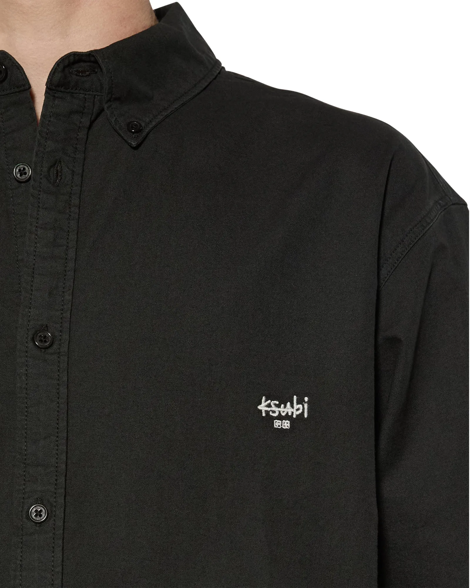 Stay Cool KSIGNATURE BUTTON DOWN LS SHIRT BLACK