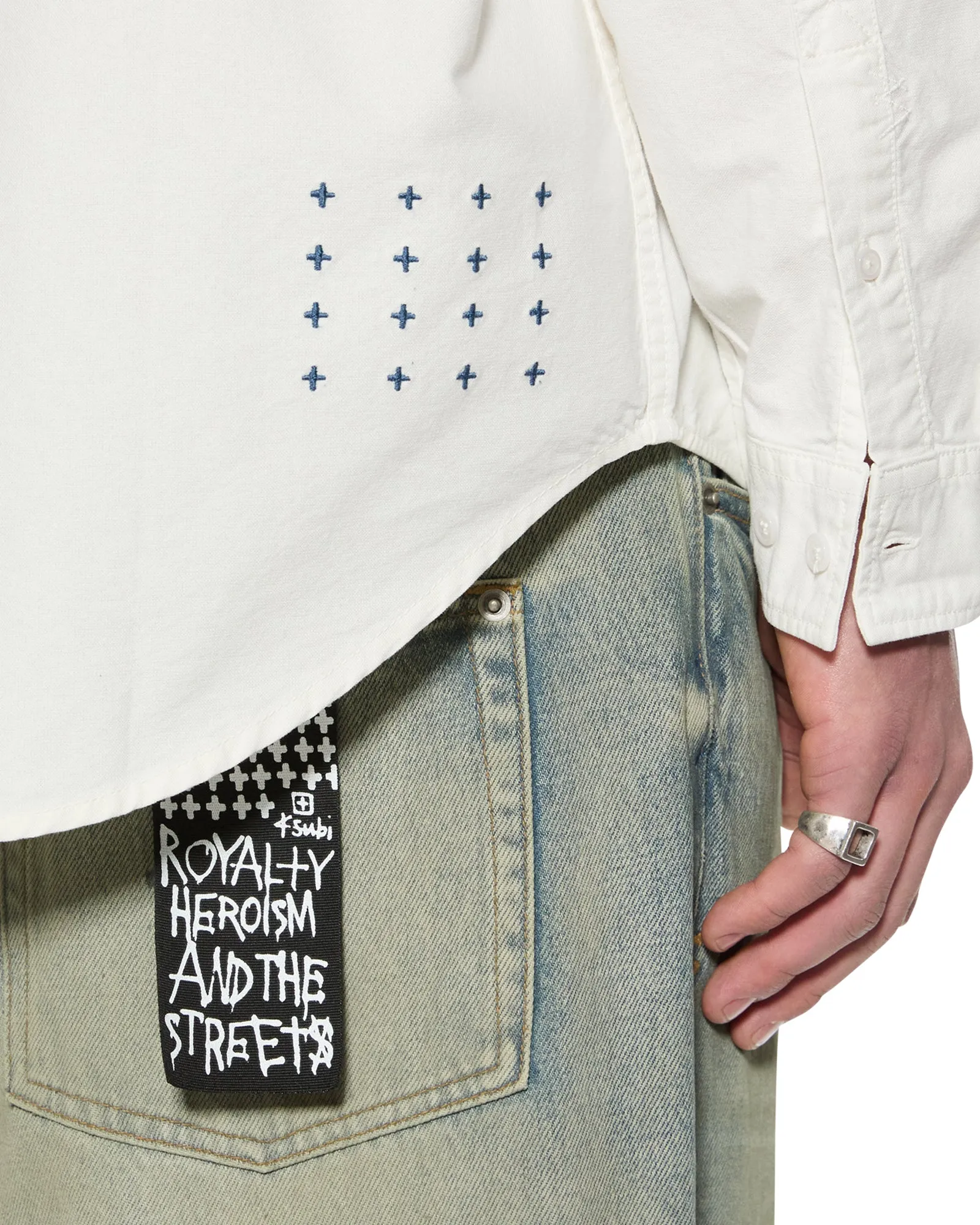 KSIGNATURE BUTTON DOWN LS SHIRT WHITE Anti Odor