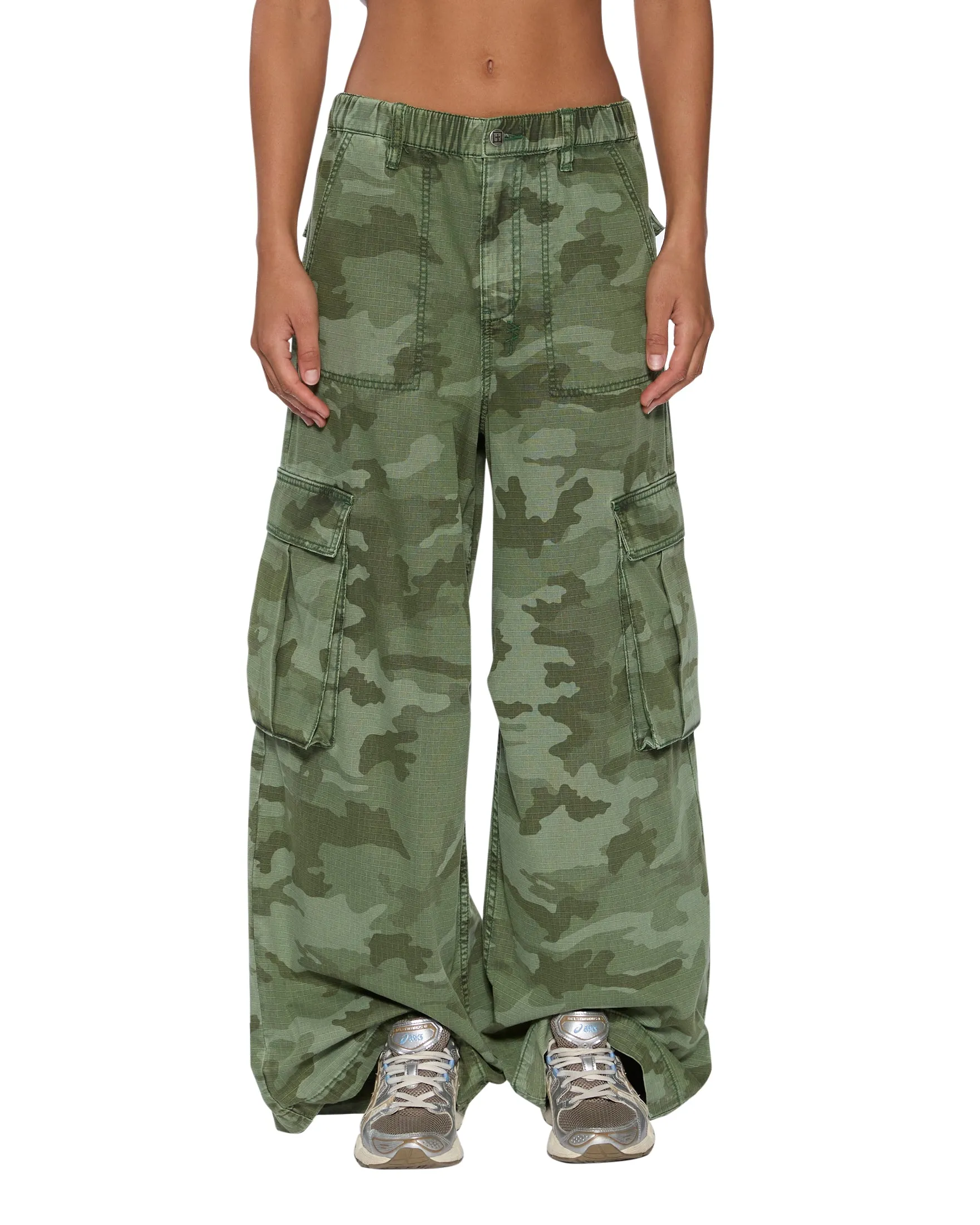 ContrastPlacket DoubleLayeredShoulders KSUPER CARGO PANT HASH CAMO