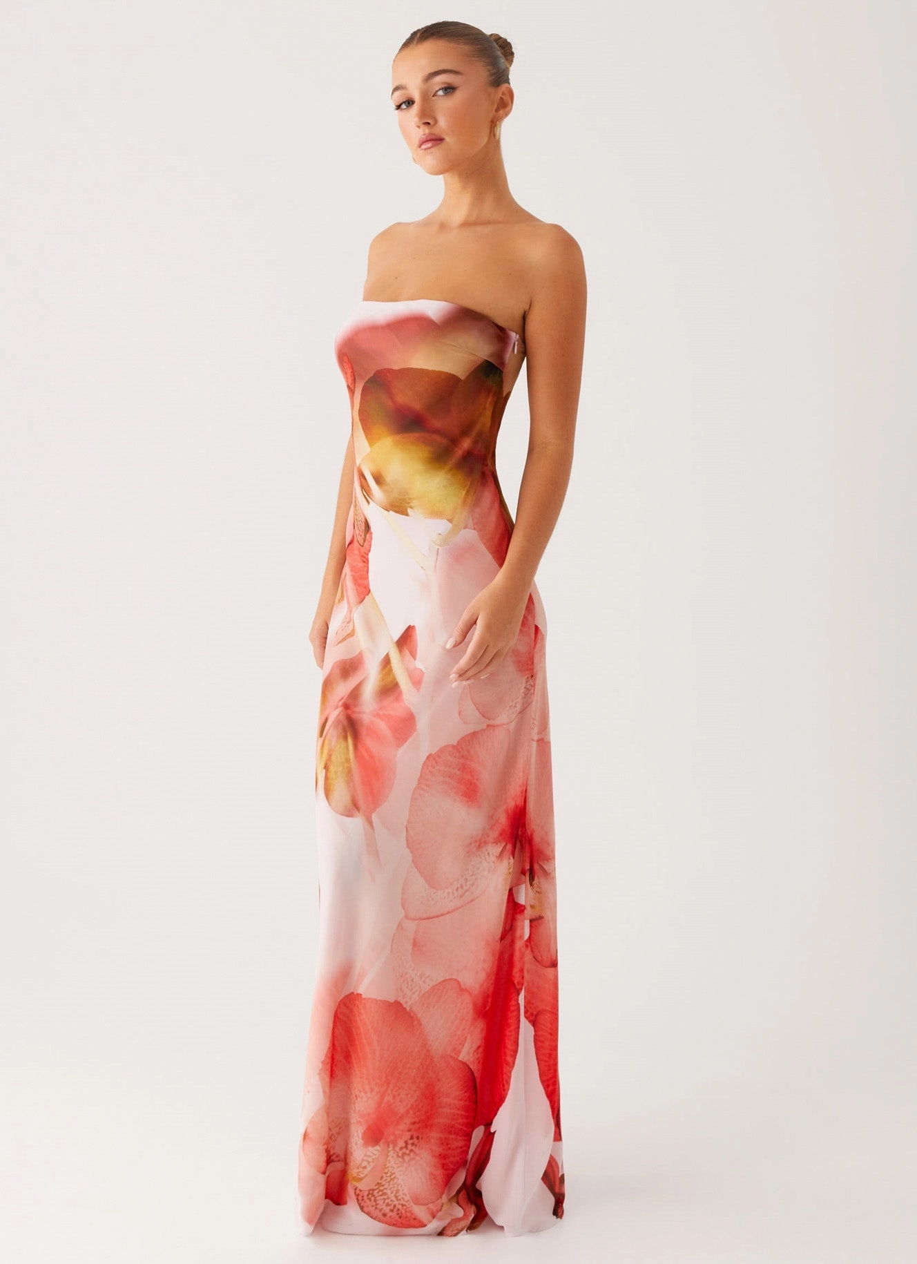 Kunis Maxi Dress - Peach Rose Work Fit
