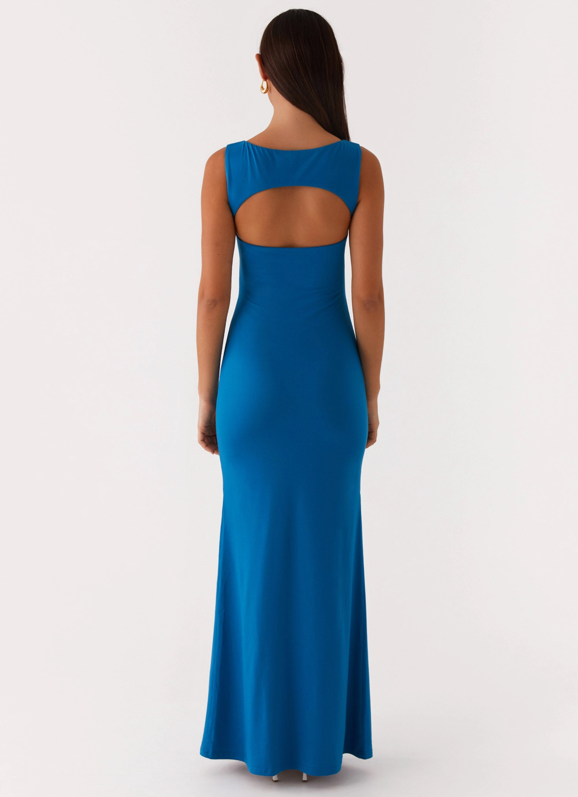 Lagoon Cut Out Maxi Dress - Royal Blue Pure Motion Monochrome Mood