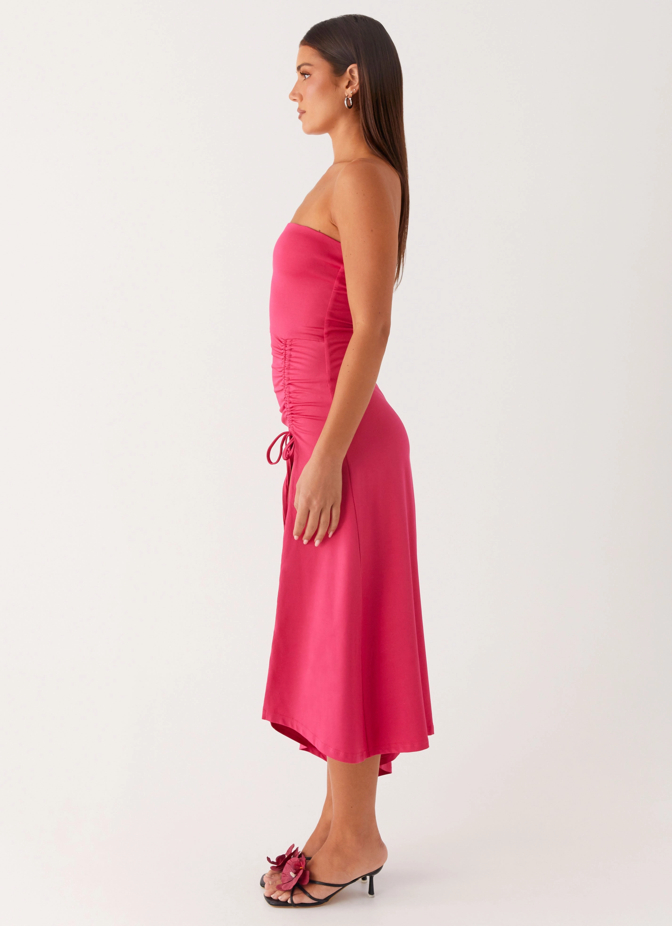Laoise Midi Dress - Hot Pink Breath Ease