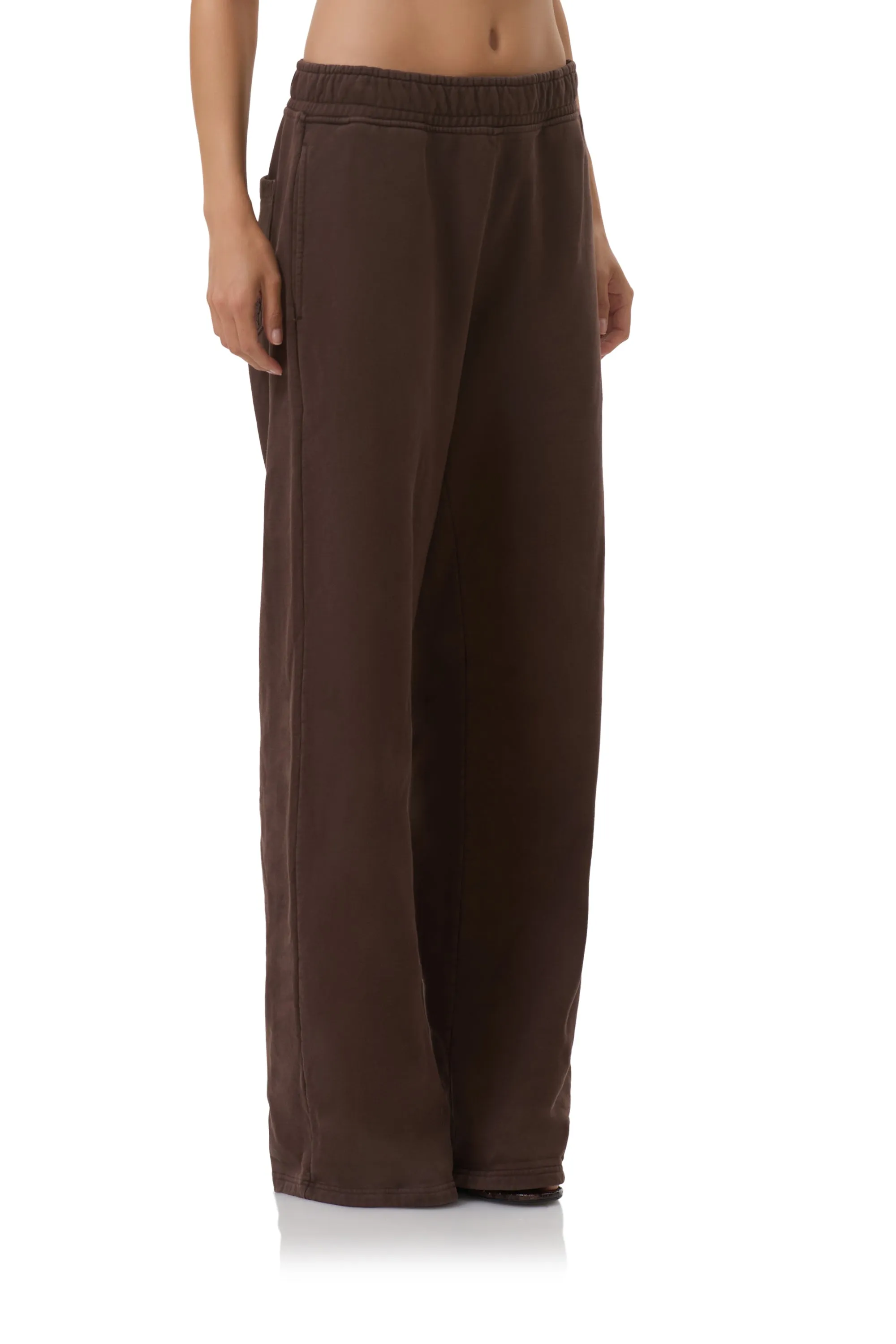 Finley Straight Leg Sweatpant - Espresso Breath Friendly Low Bulk
