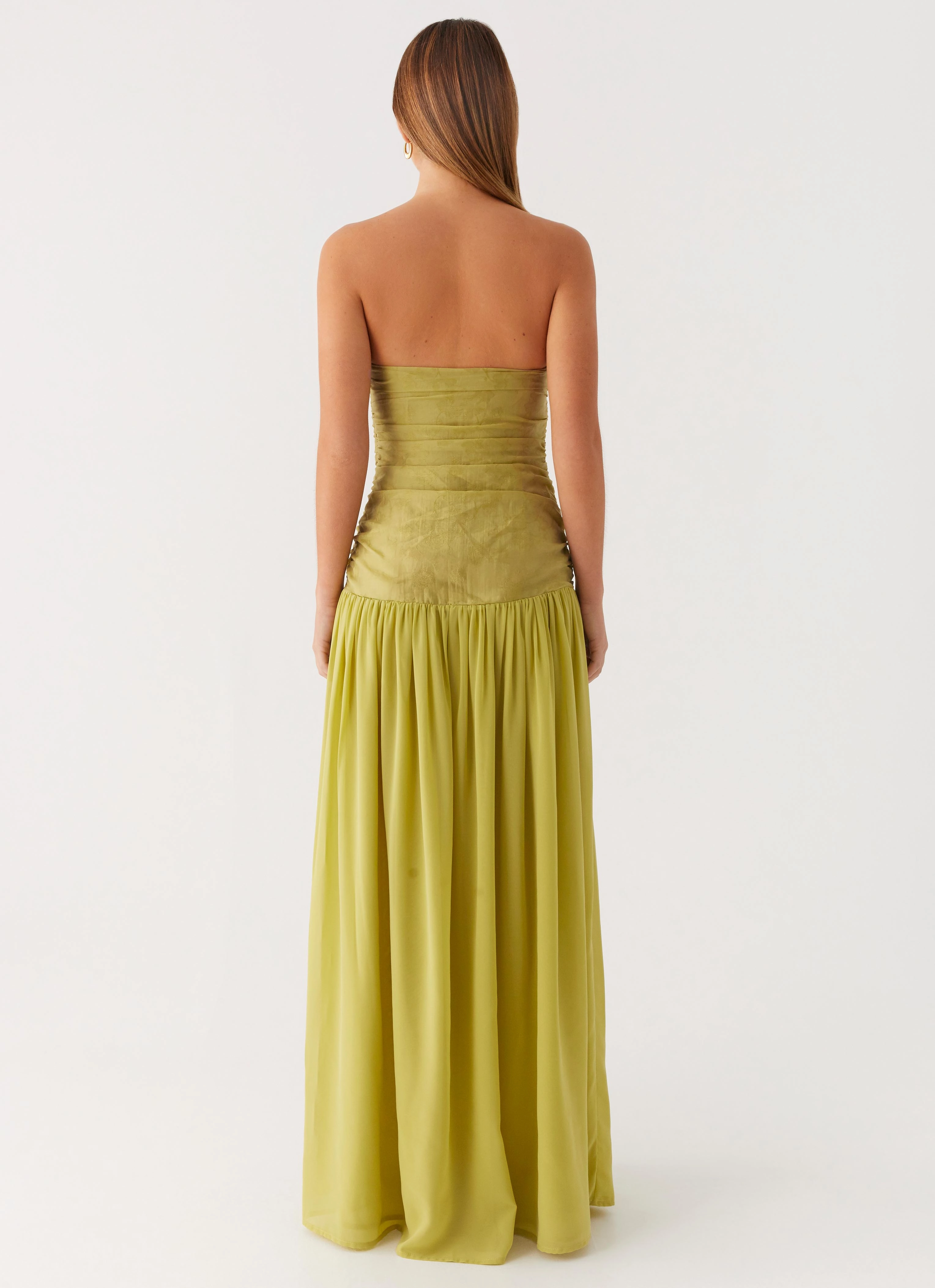 Dreamer Maxi Dress - Lime Zest Chic And Comfortable Layered-Look