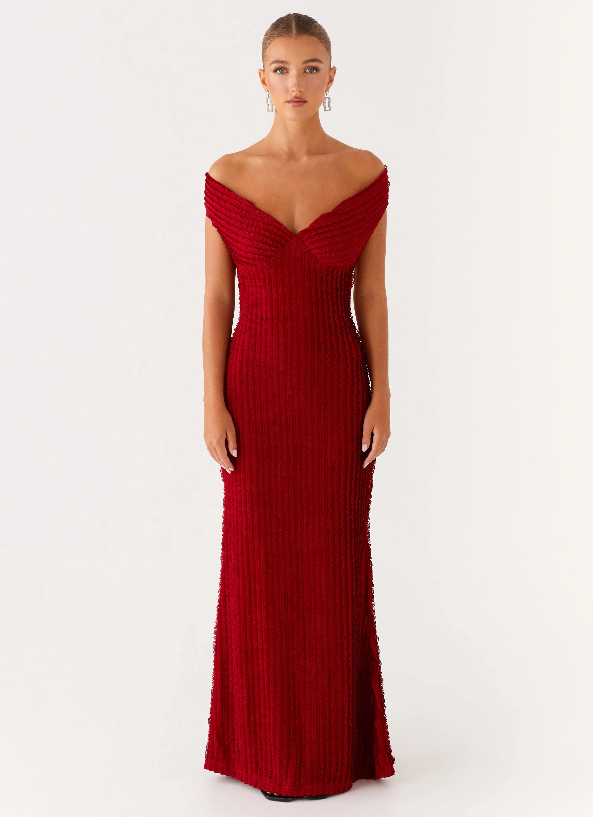 Chantelle Maxi Dress - Red Fall Outfit Classy Look