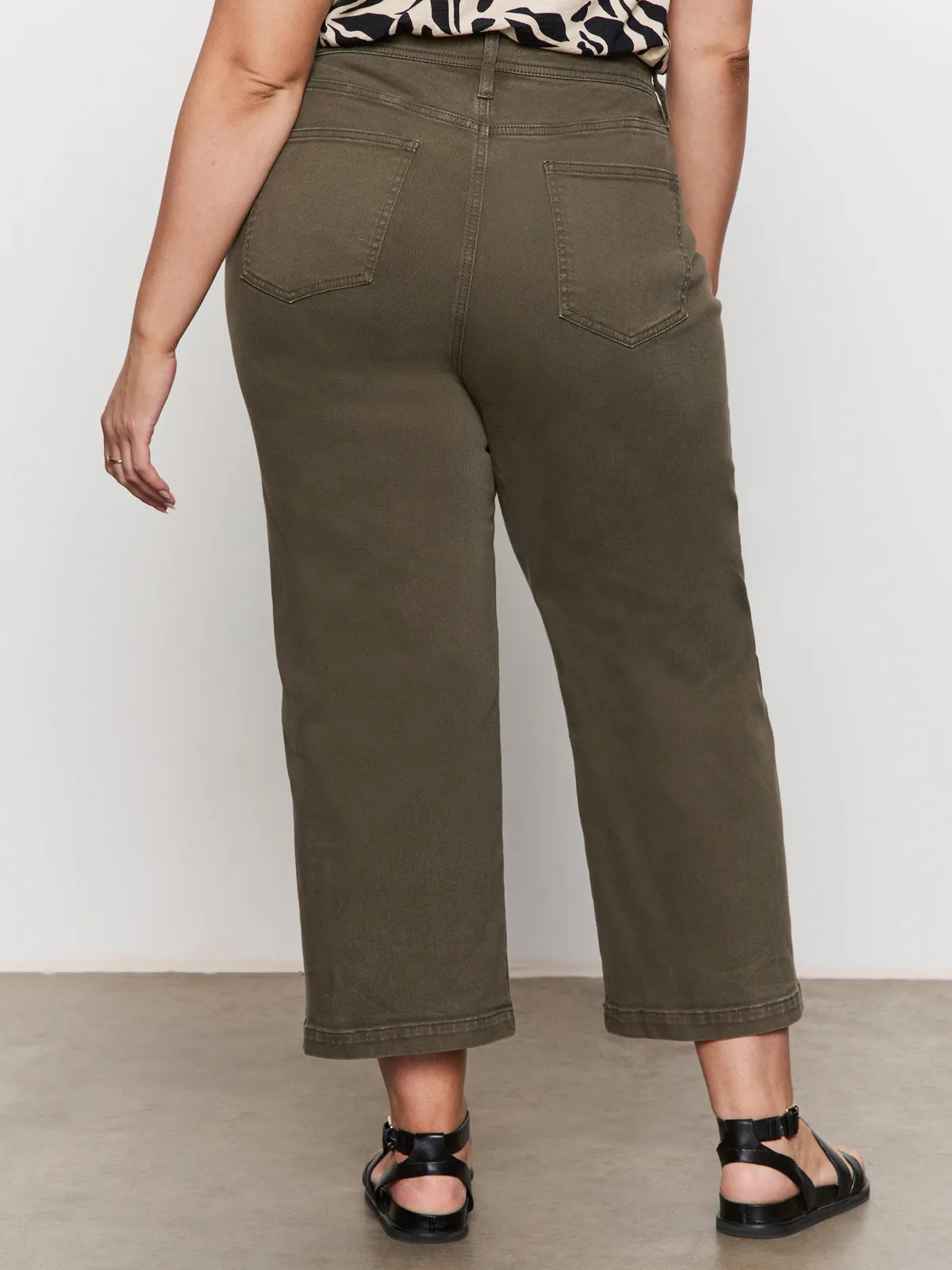 Odor Resistant League Crop Jeans Fatigue Extended Sizing