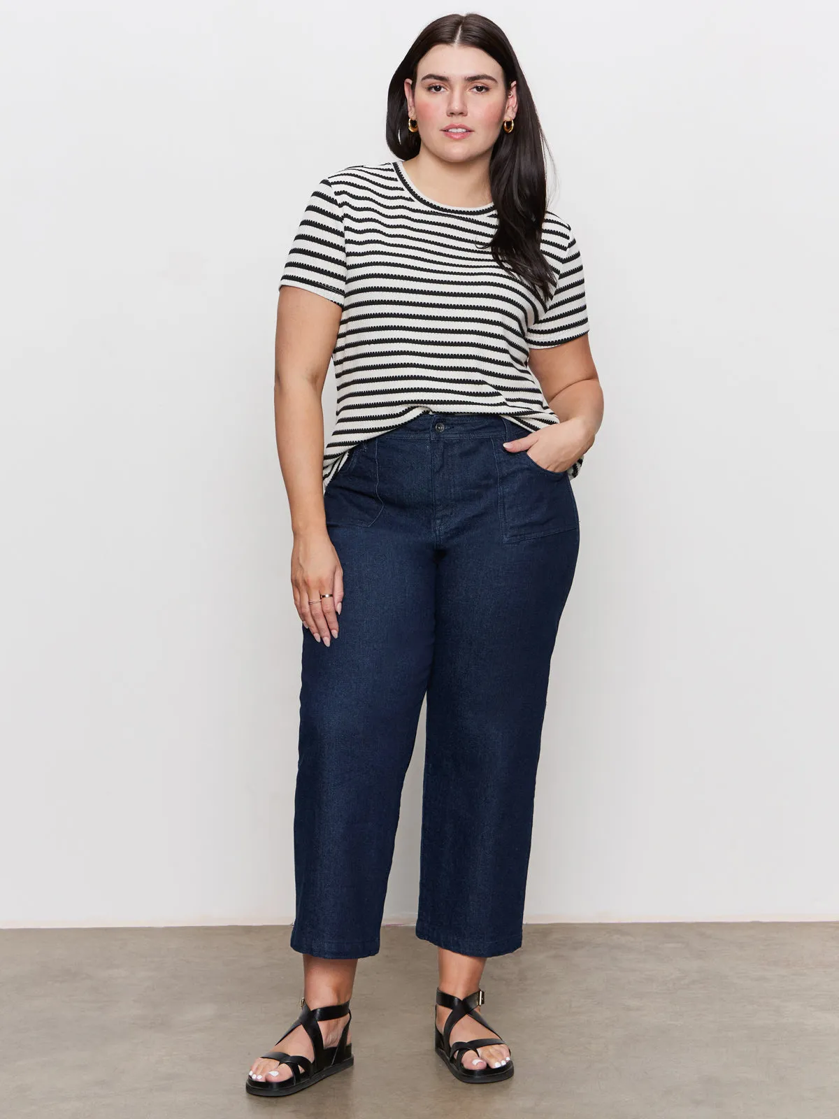 League Crop Jeans Plot Twist Extended Sizing Easy Wear