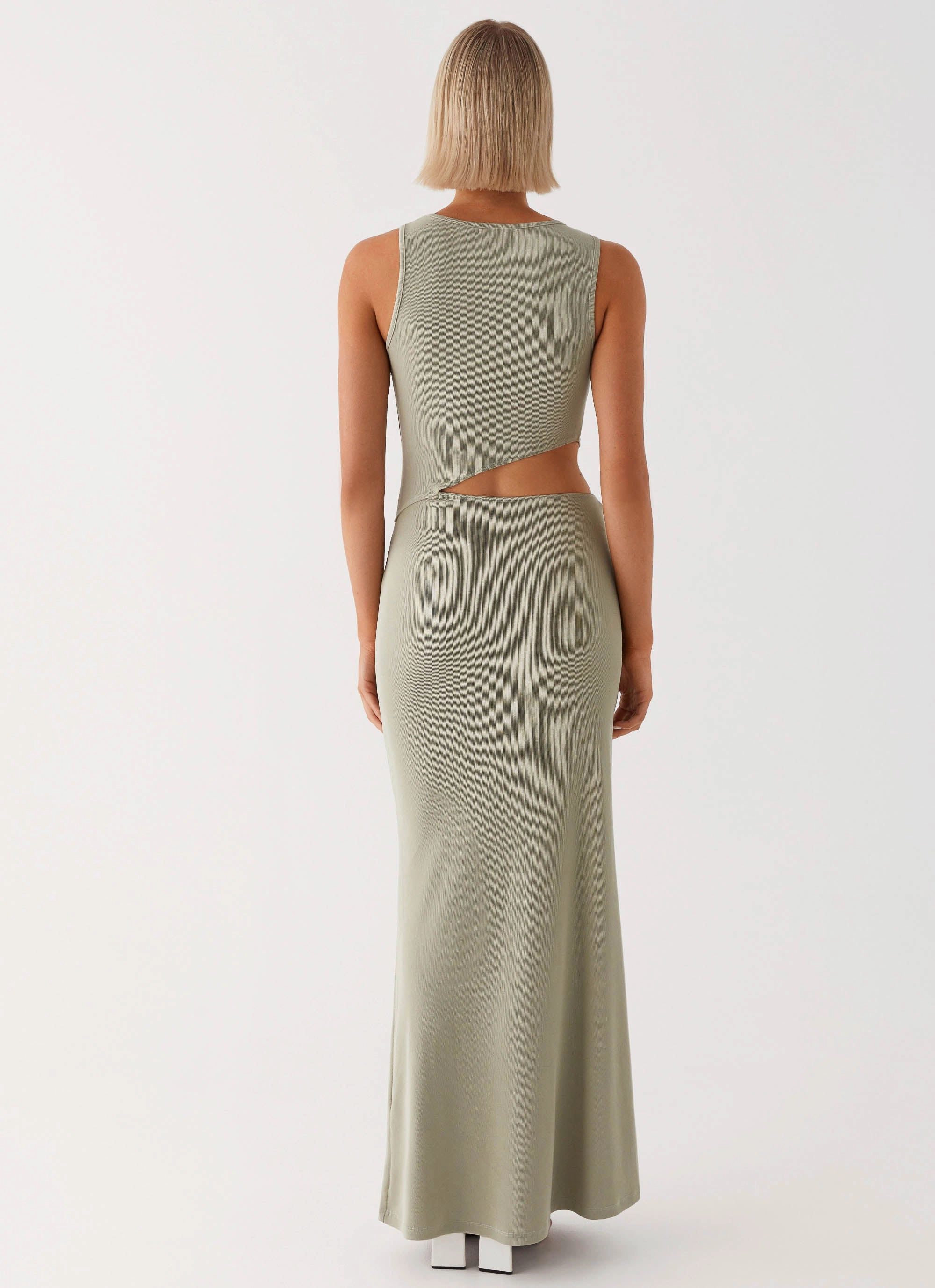 Minimal Tone Versatile-Style Lennox Maxi Dress - Sage