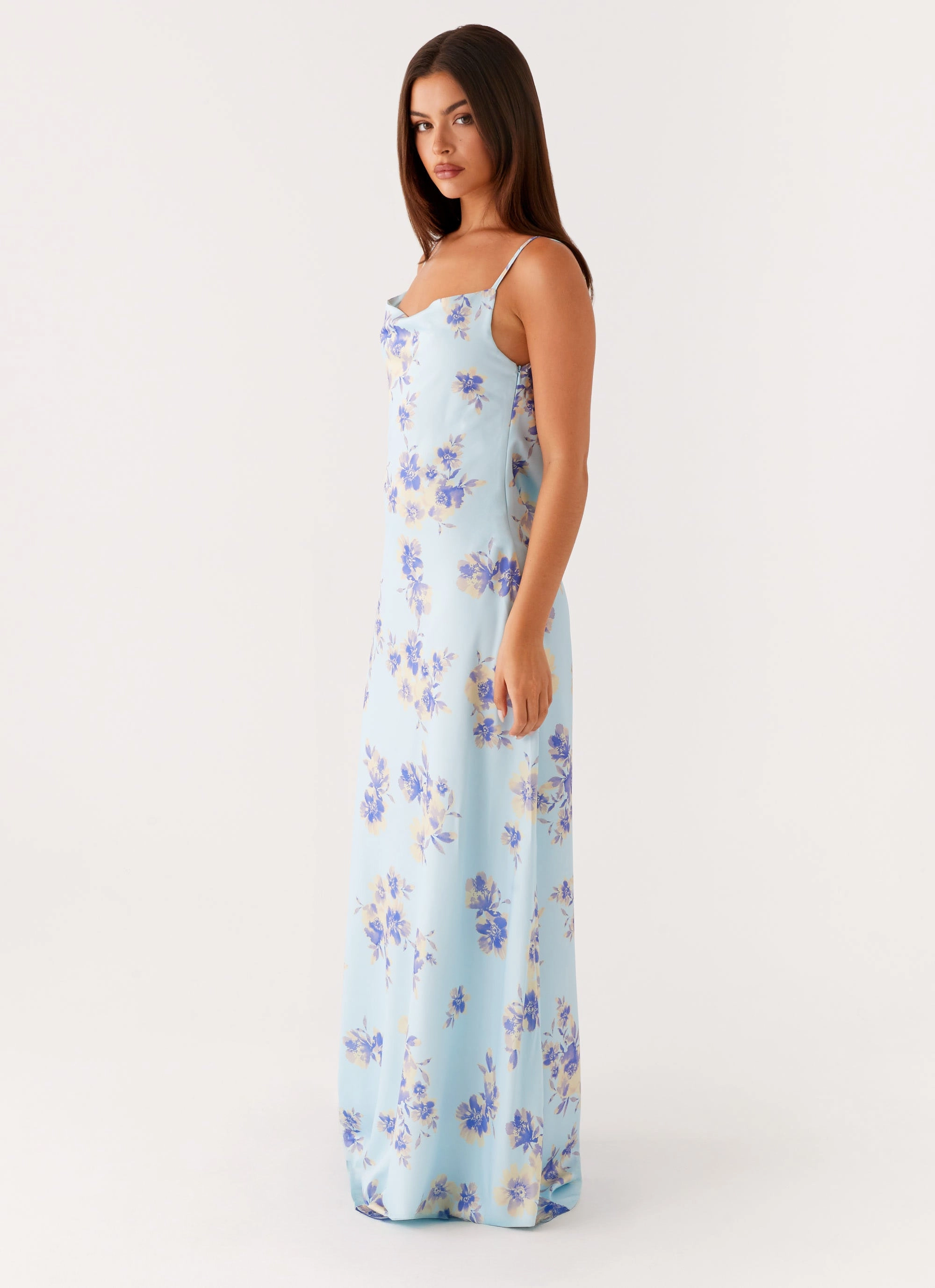 Flower Grace Liana Cowl Maxi Dress - Print