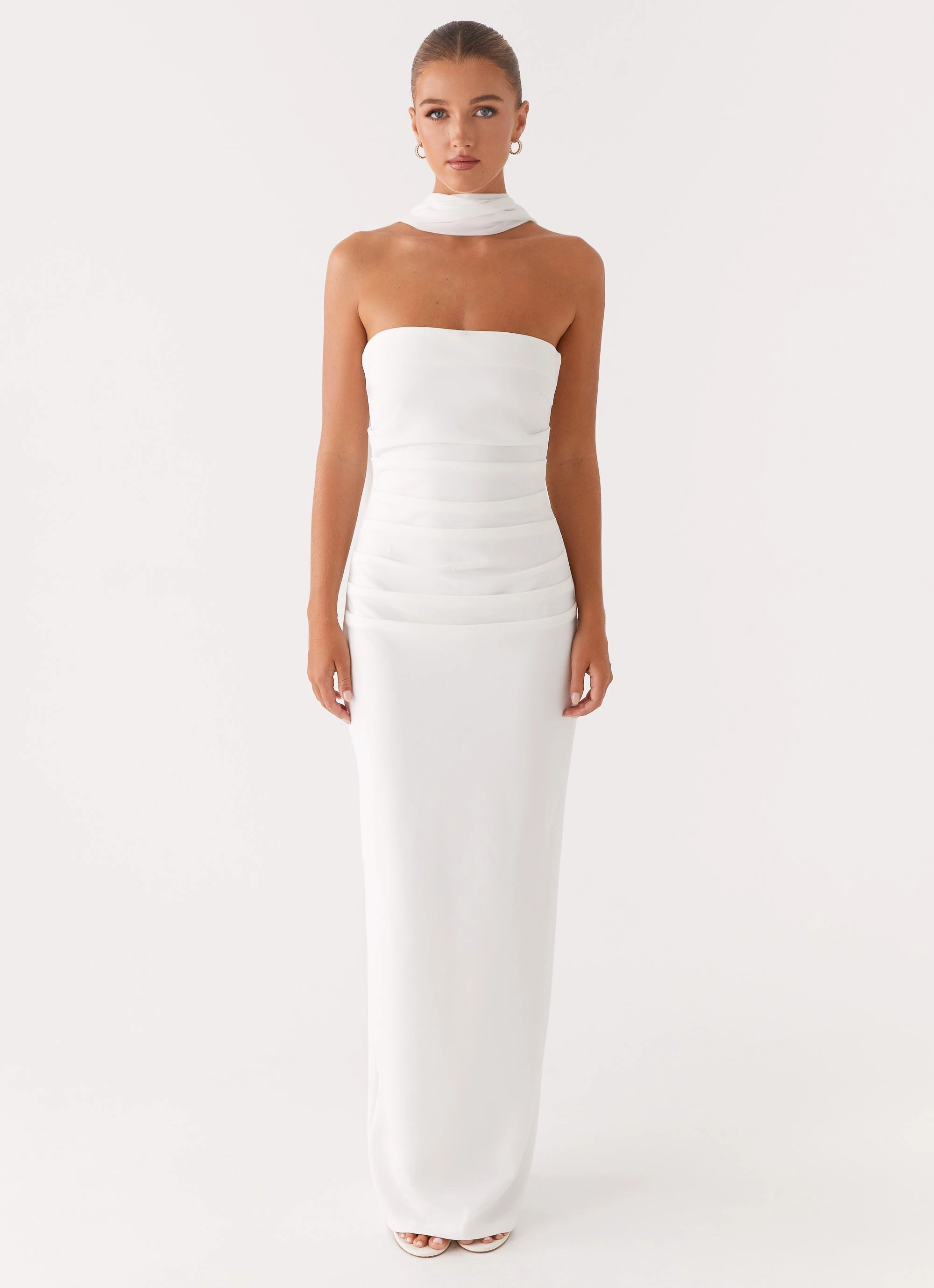 Libra Maxi Dress - White Polished Appearance