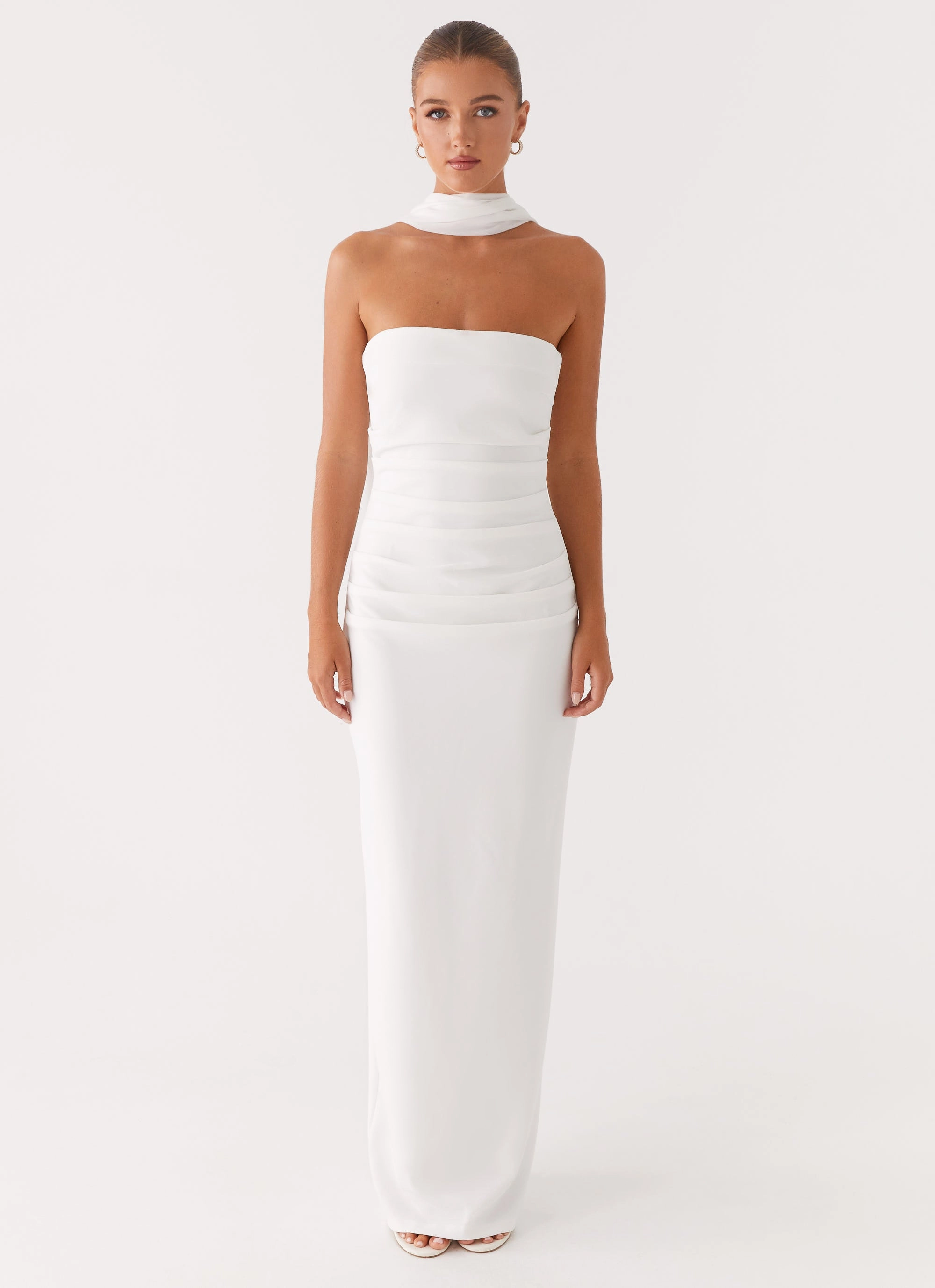 Libra Maxi Dress - White Versatile Wear Fashionable Design