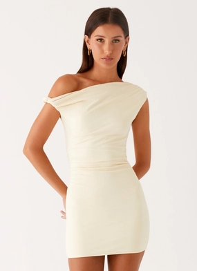 Fresh Form Layered Form Byron Mini Dress - Sunny Yellow