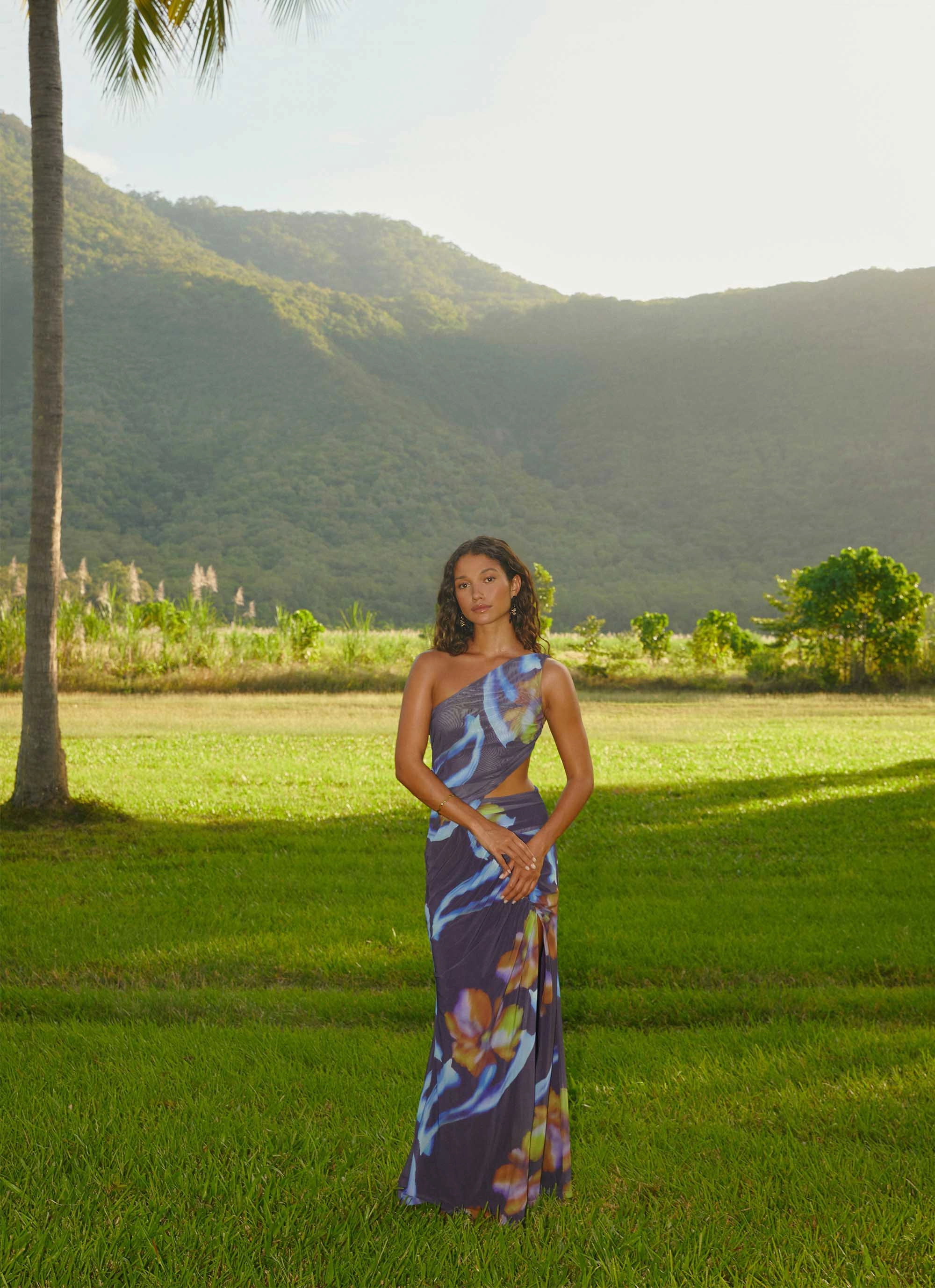 Spring Style Zanzibar Maxi Dress - Dark Floral