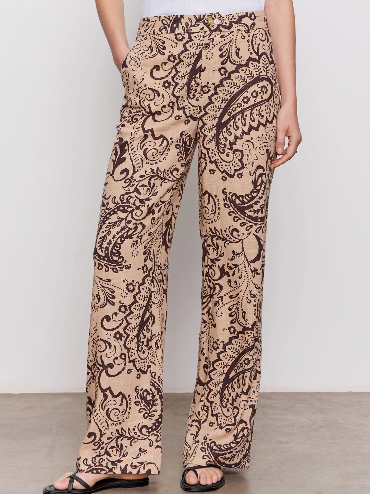 Printed Blouse The Soft Semi-High Rise Trouser Desert Bandana