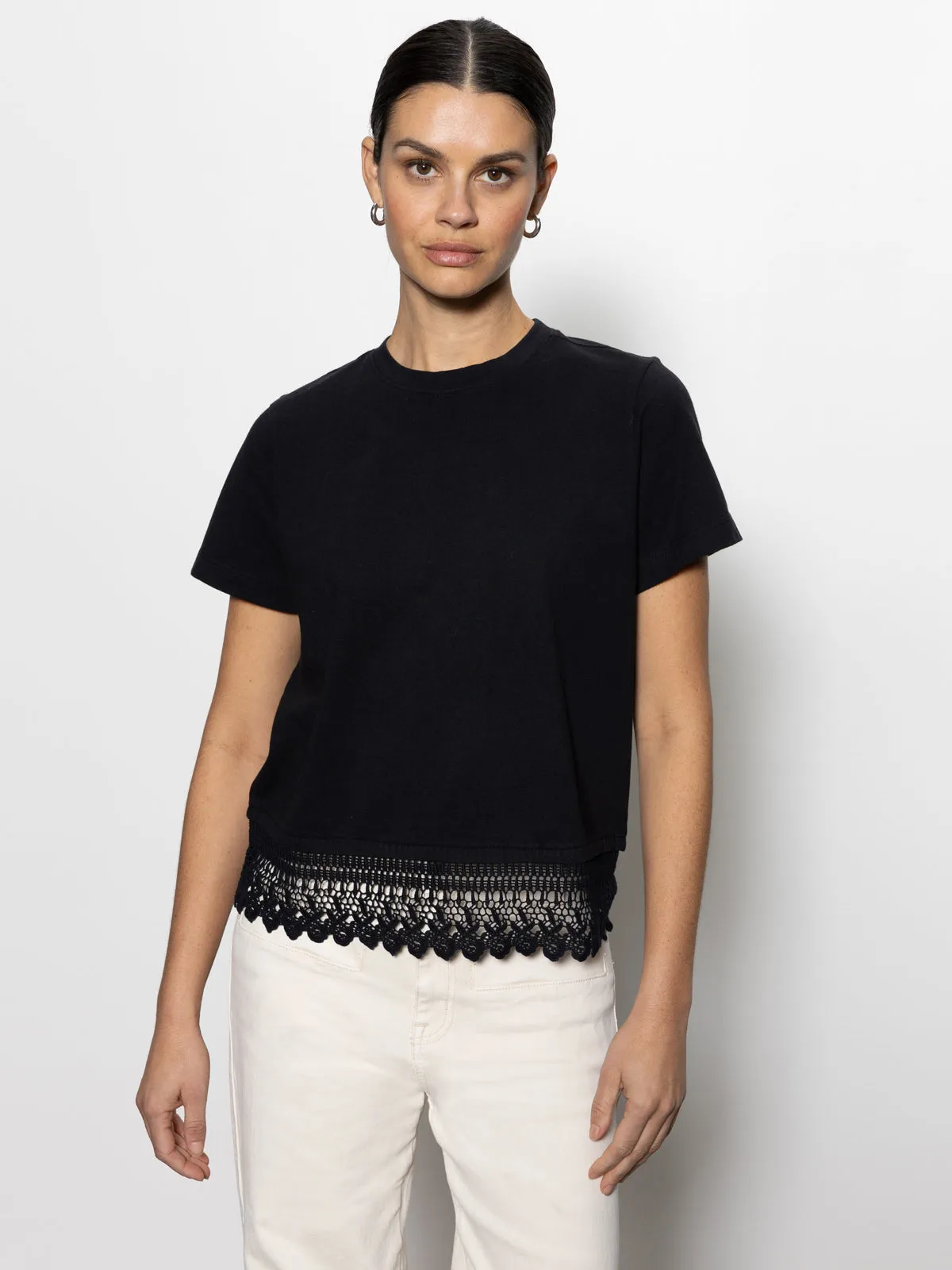 AntiPilling Lace Remix Perfect Tee Black