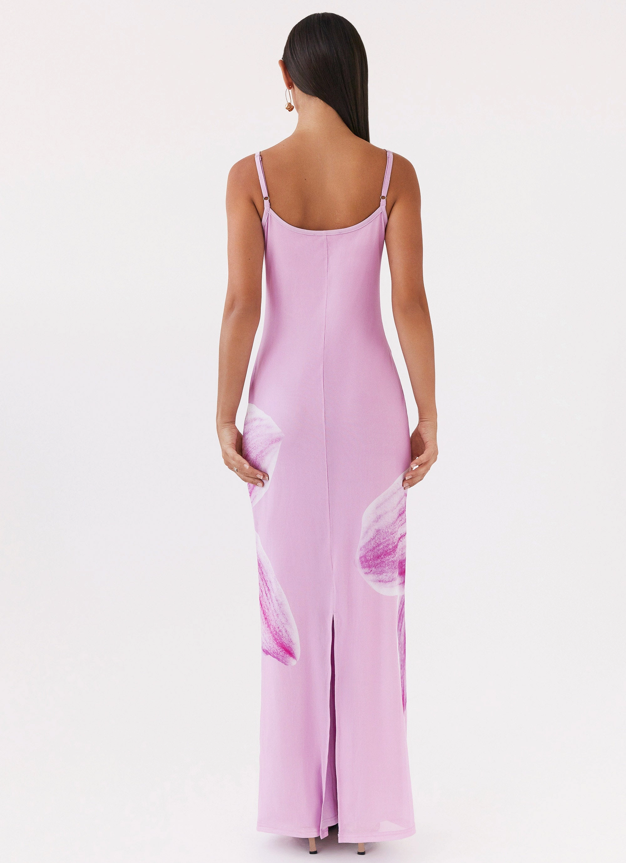 Easy to Wear Bad News Mesh Maxi Dress - Pink Magnolia