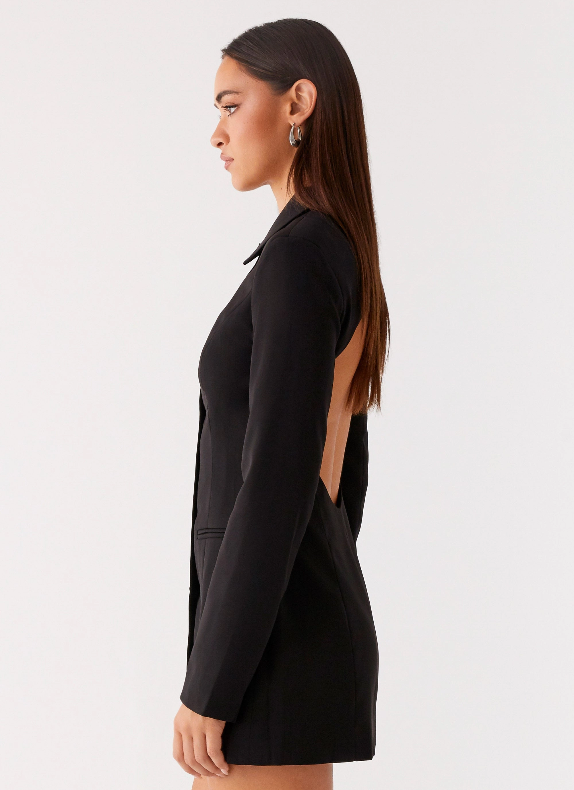 Memphis Blazer Mini Dress - Black Local Artisan