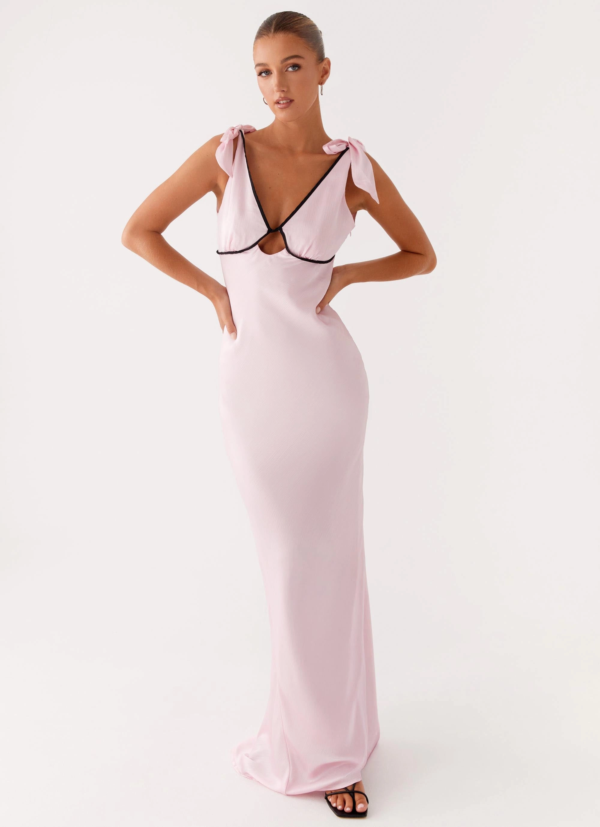 Perfect Fit Look Easy Texture Romeo Maxi Dress - Pink