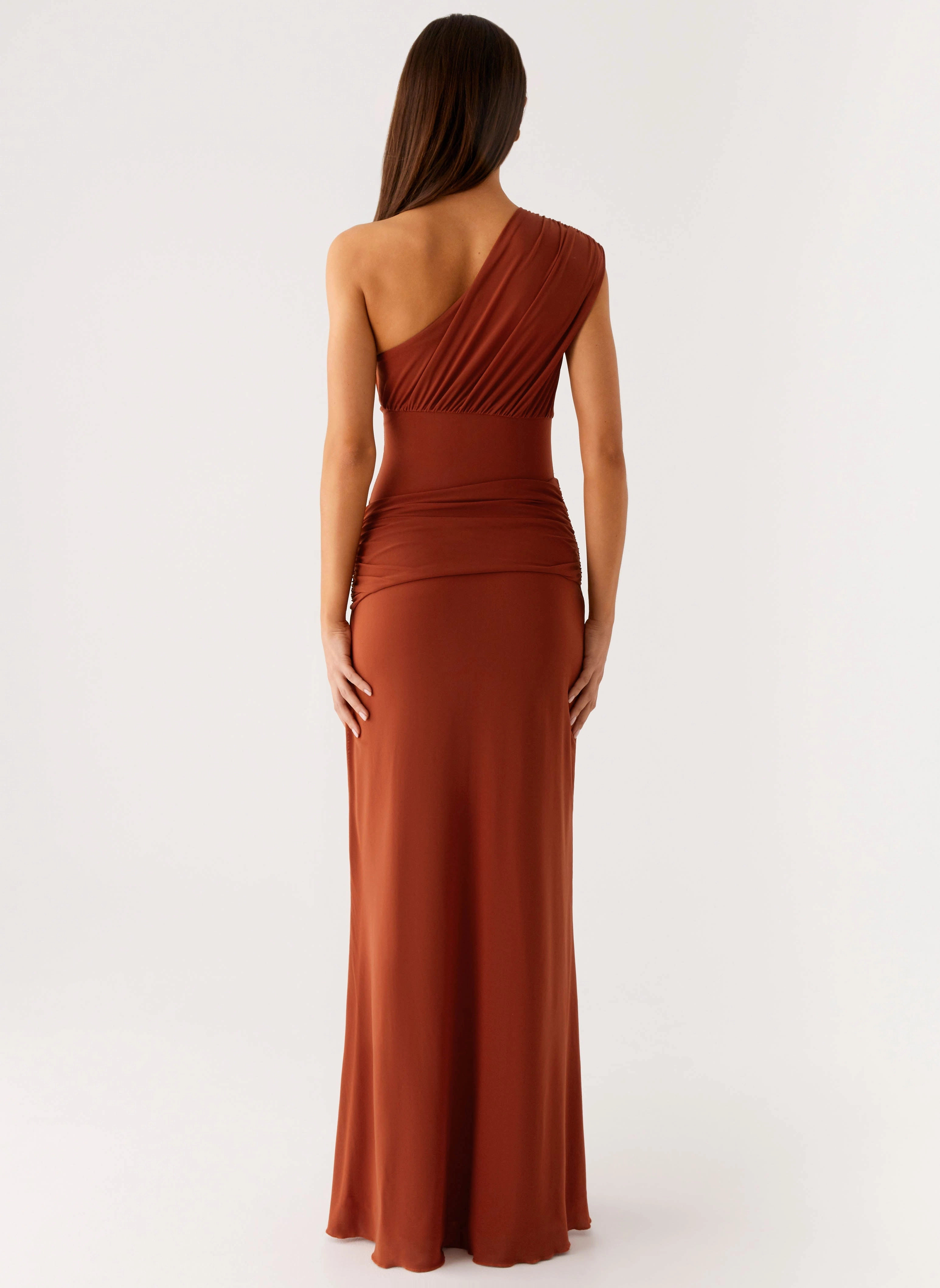 Glimmer Maxi Dress - Rust Casual chic dress
