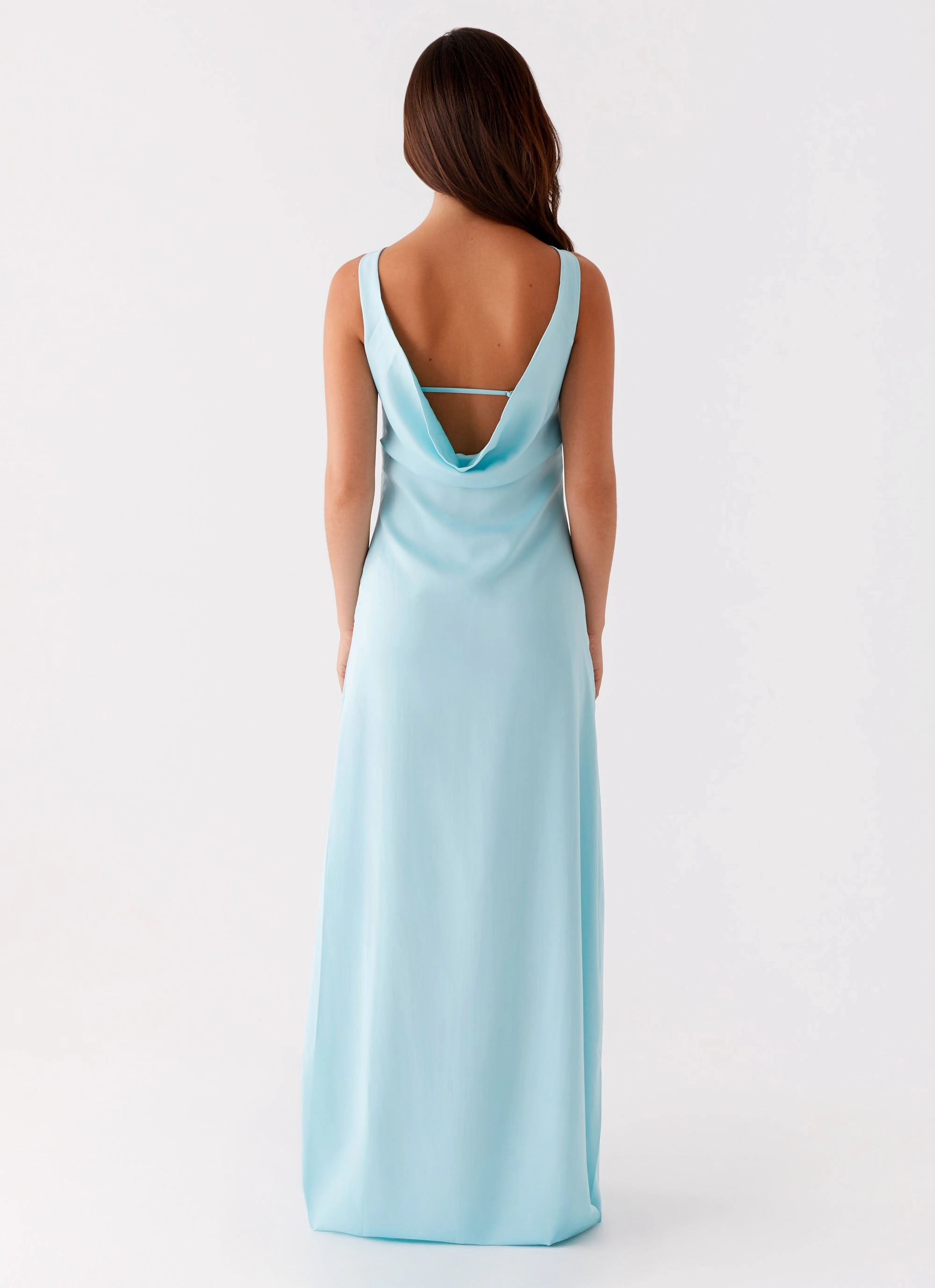 Lace-Trim Ronnie Maxi Dress - Blue
