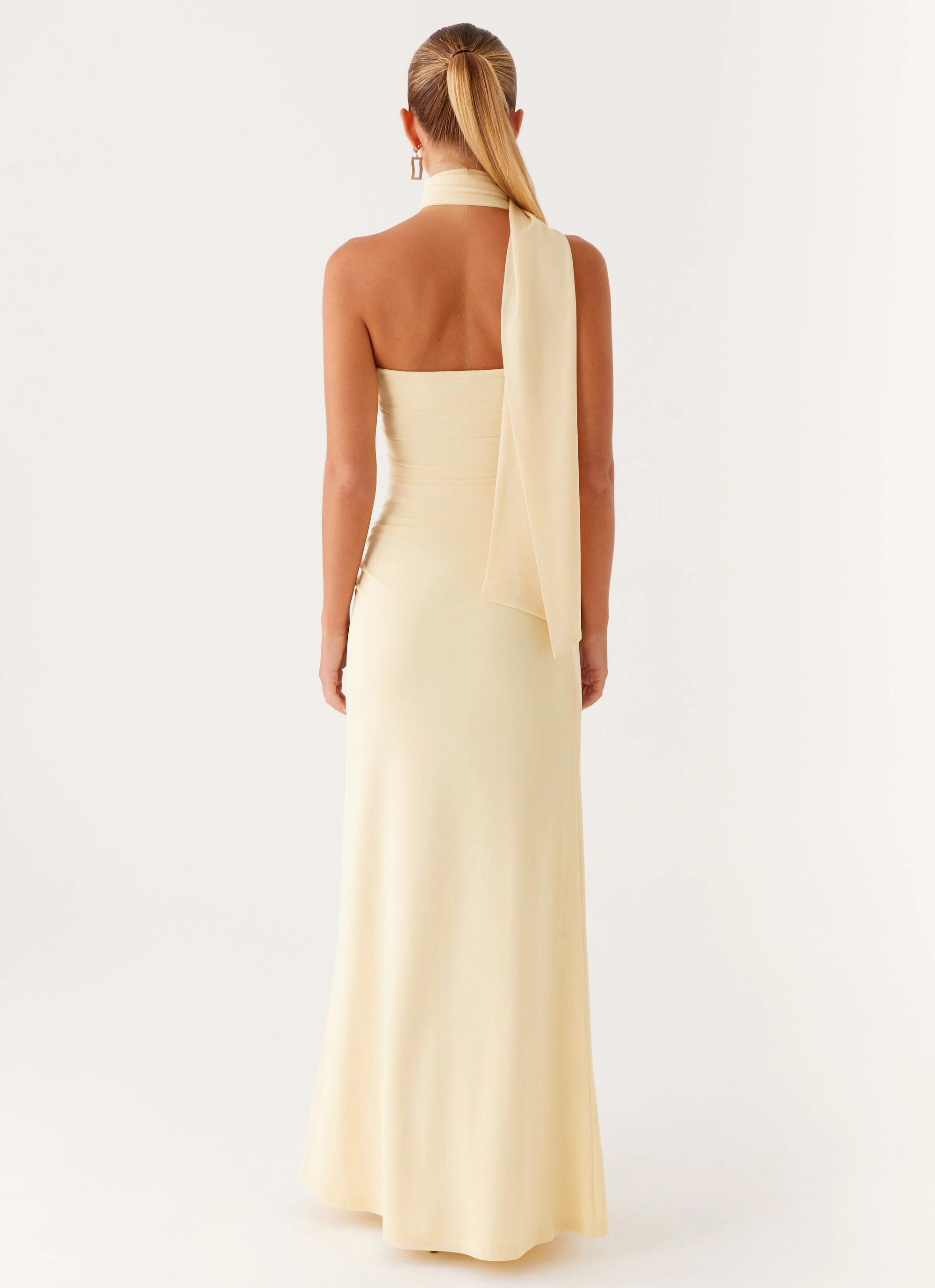 Songbird Maxi Dress - Yellow Thermal-Lined