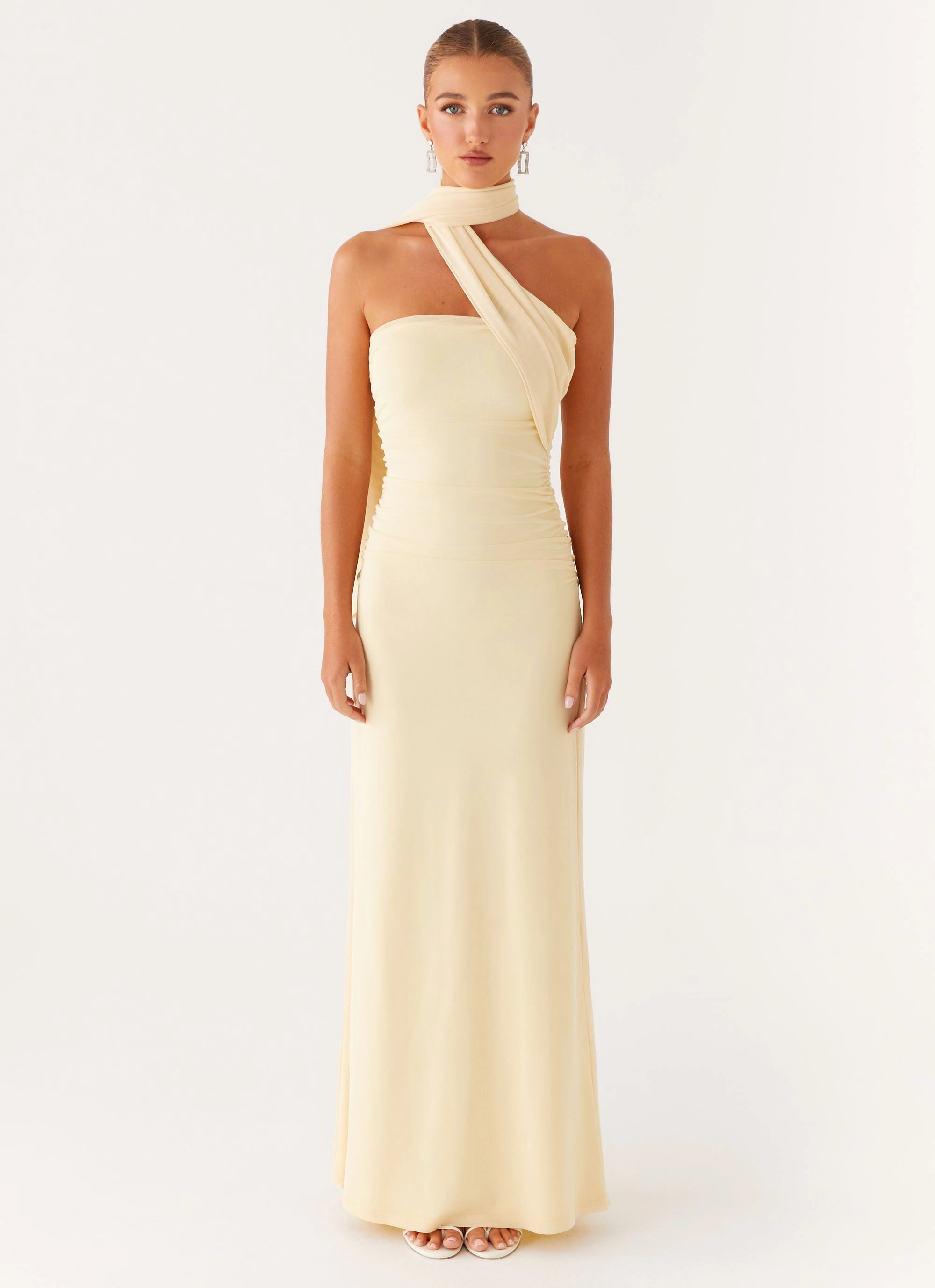 Bride Friend Slim Form Songbird Maxi Dress - Yellow