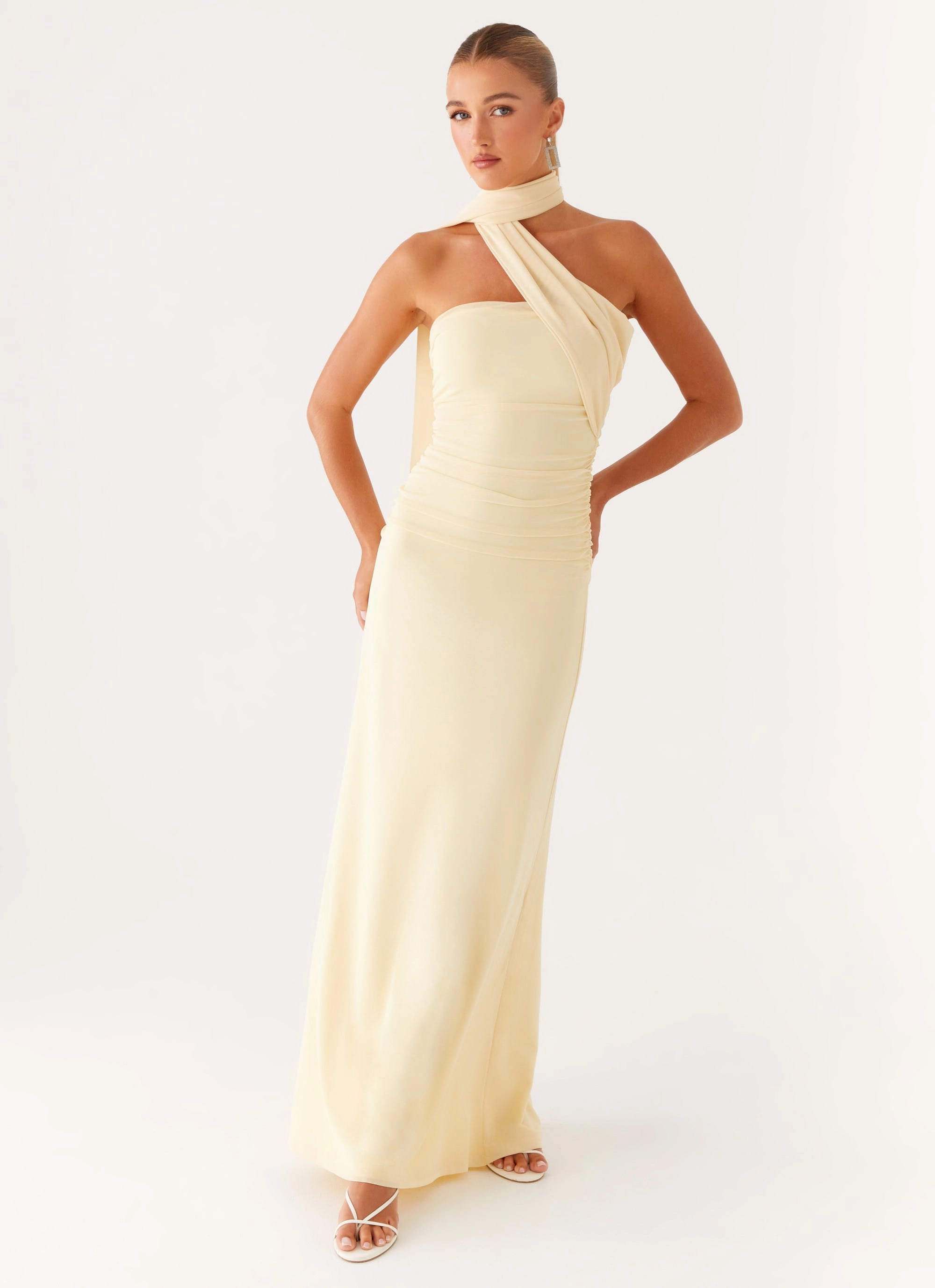 Songbird Maxi Dress - Yellow Calm Touch ReinforcedHem