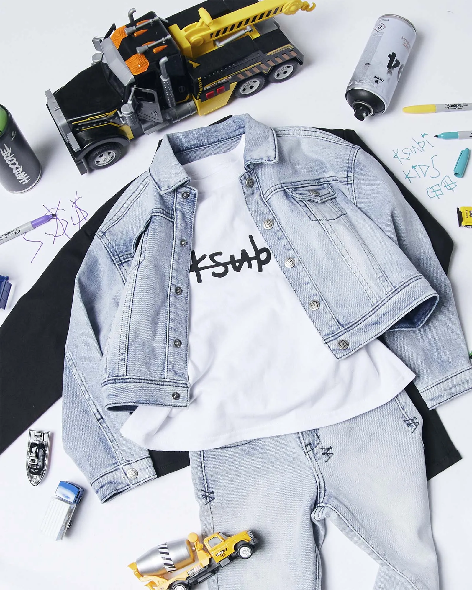 Unisex Look Organic Cotton Material LIL OH G JACKET PHILLY BLUE