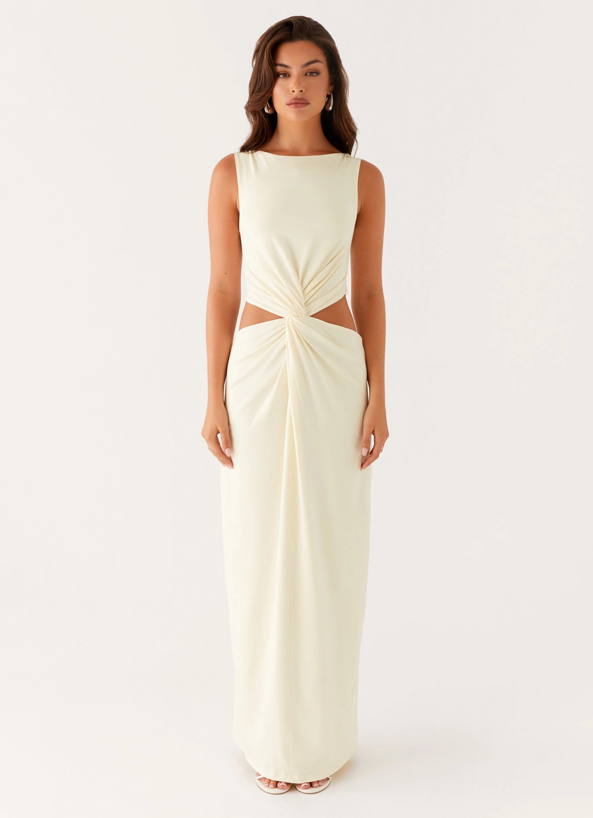 Minimal Harmony Charming Design Lilabelle Twist Maxi Dress - Yellow