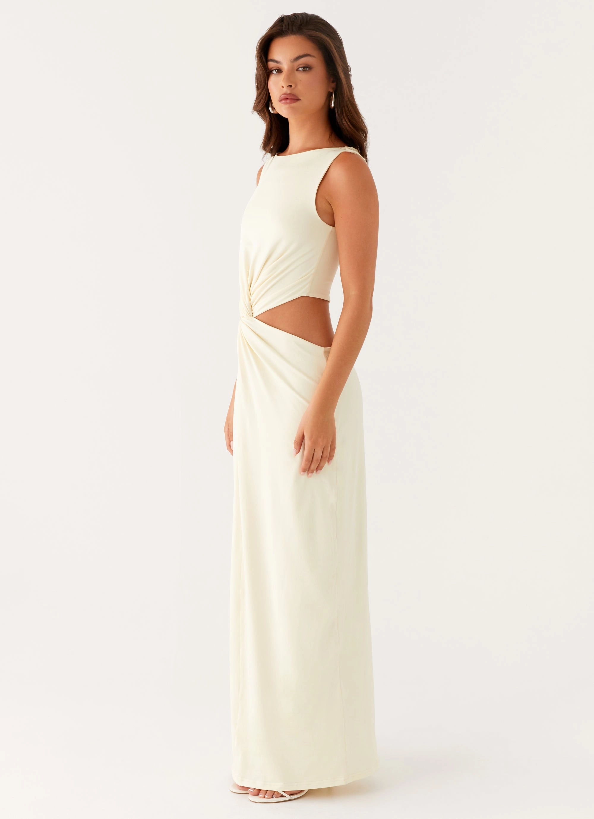 Rose Flush Soft Vibes Lilabelle Twist Maxi Dress - Yellow