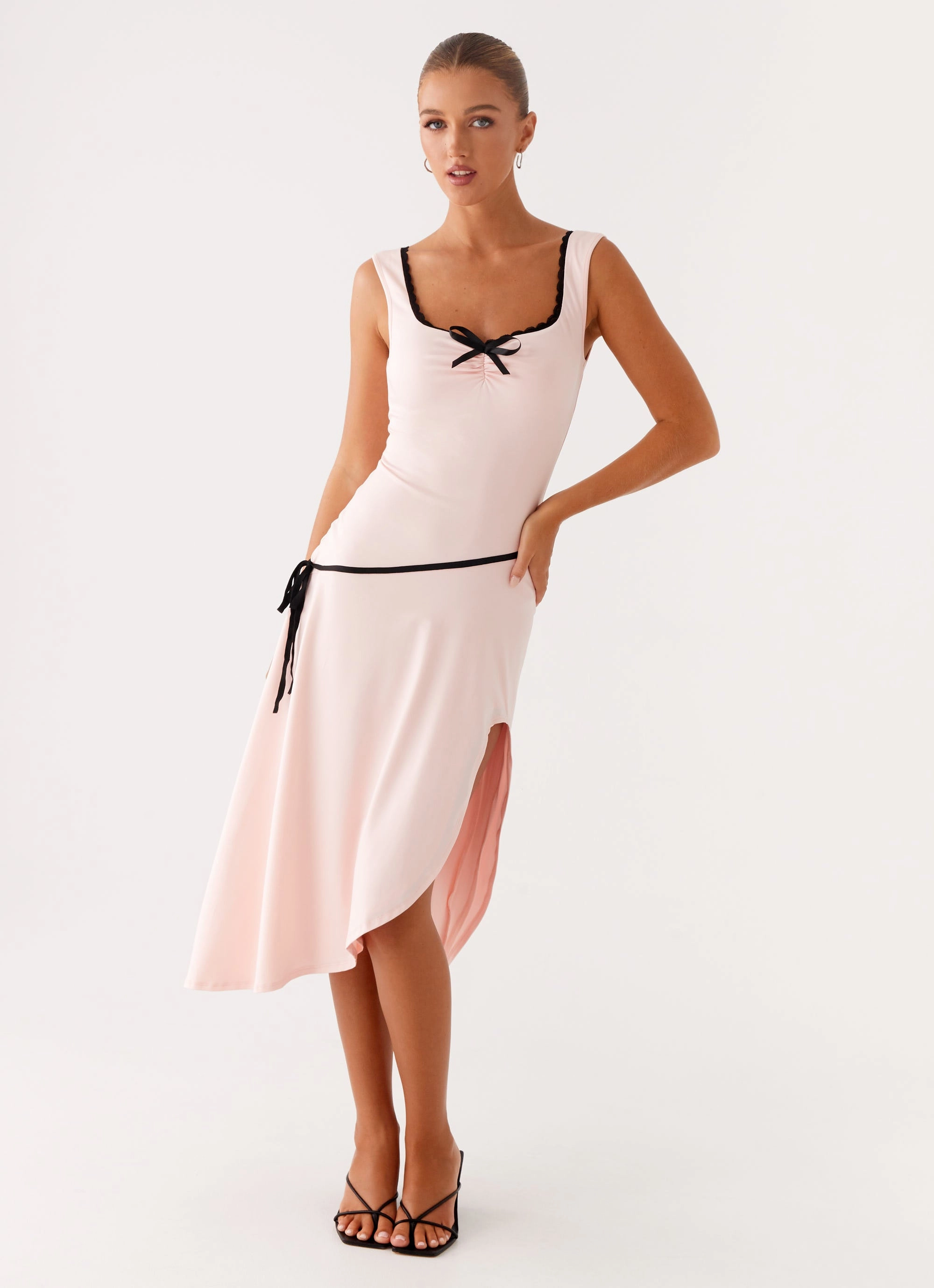 Unlined Look Darlene Midi Dress - Pink
