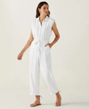 Linen Blend Jumpsuit Soft and Cozy
