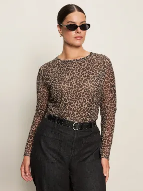 Long Sleeve Perfect Mesh Tee French Kitty Extended Sizing Softened Edges Overlock Edging